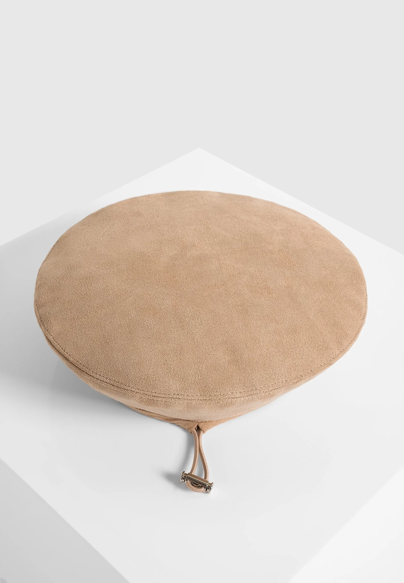 Anya - Suede Beret - Beige - Image 5