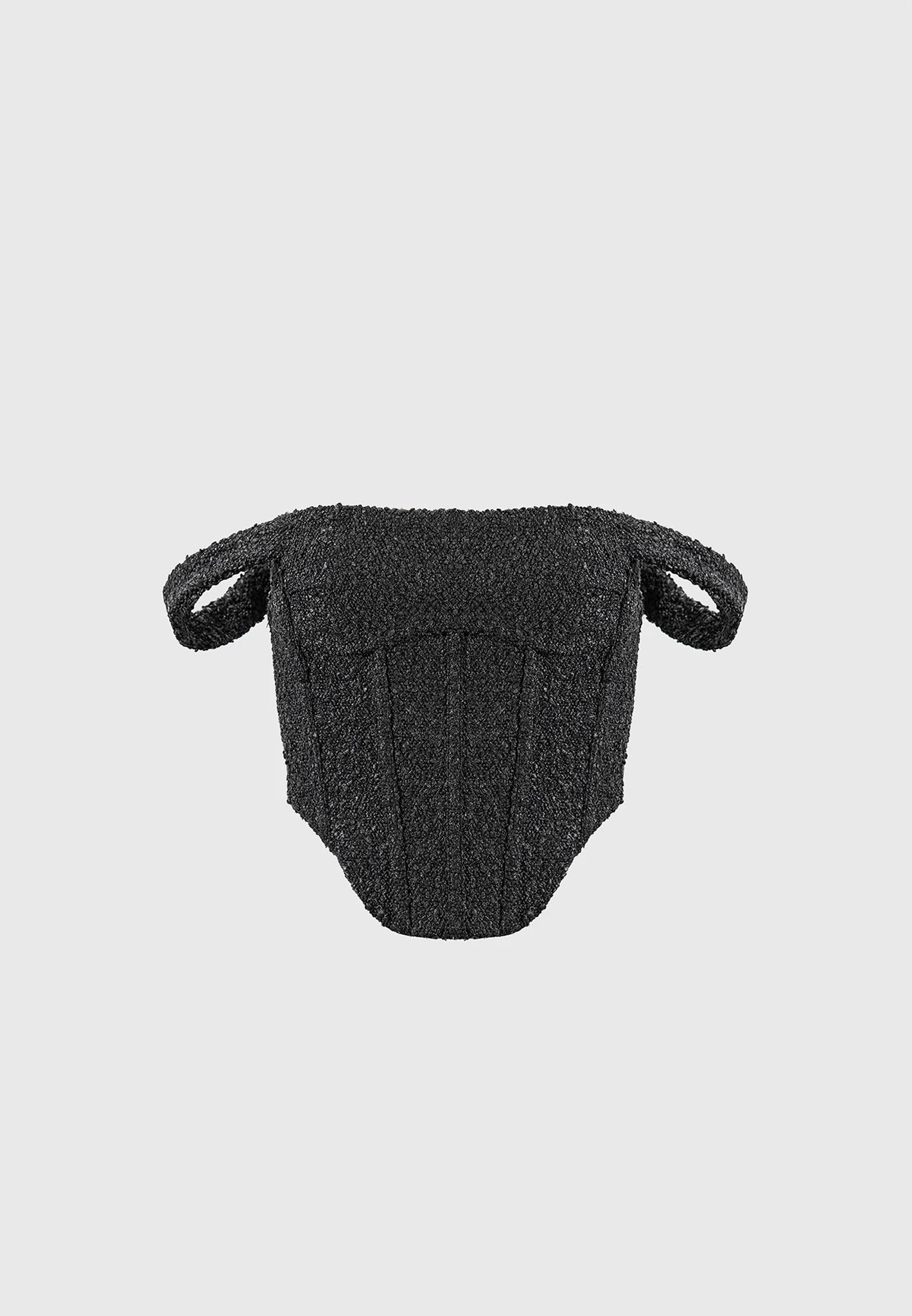 Bonnie - Boucle Bardot Corset Top - Black - Image 4