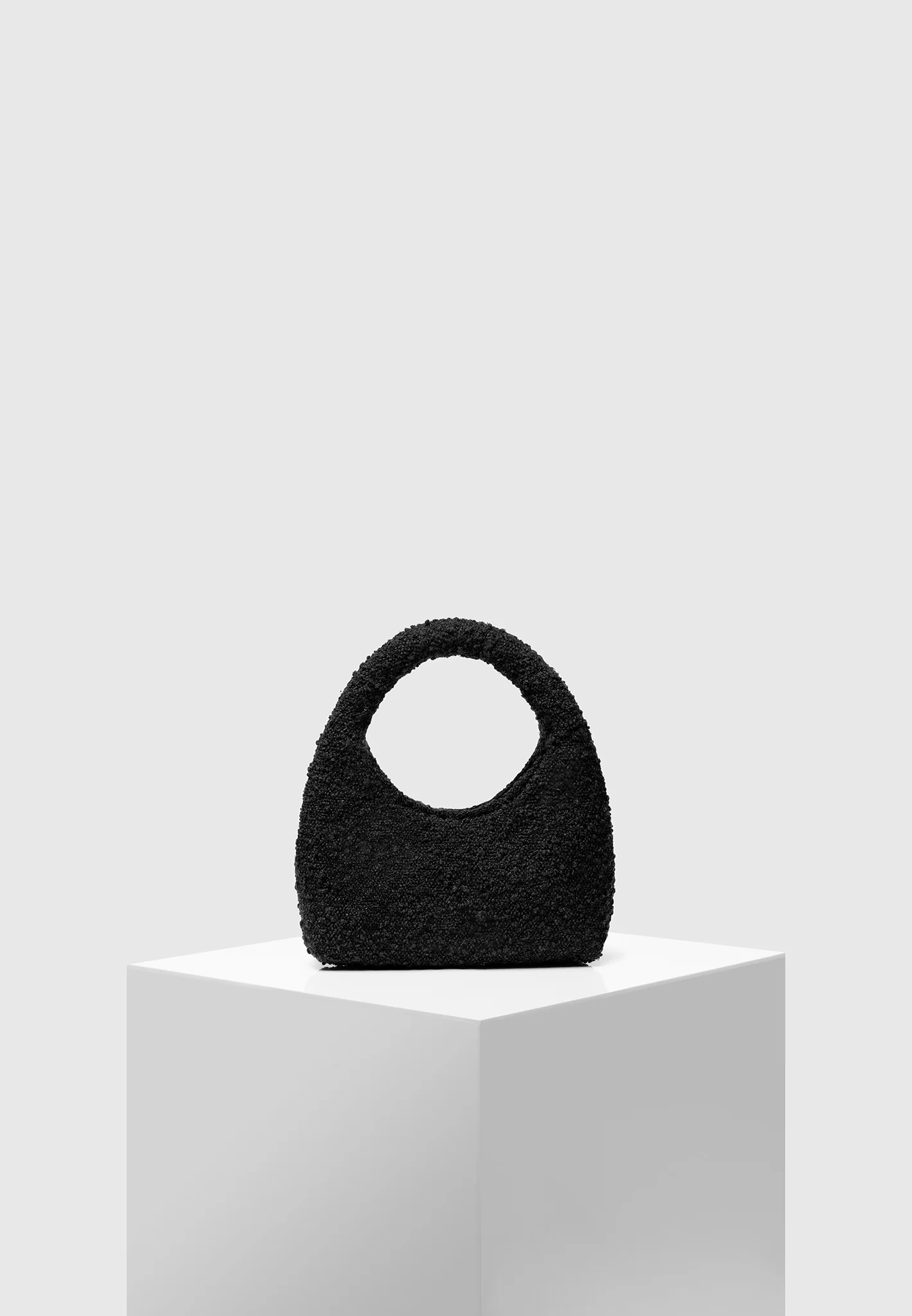 Rose - Boucle Handbag - Black - Image 5