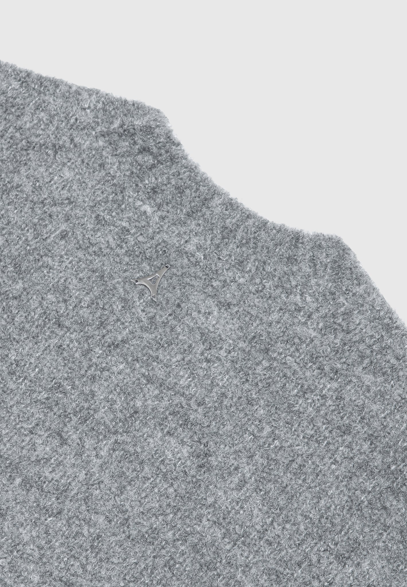 Boucle Knit Jumper - Grey - Image 6