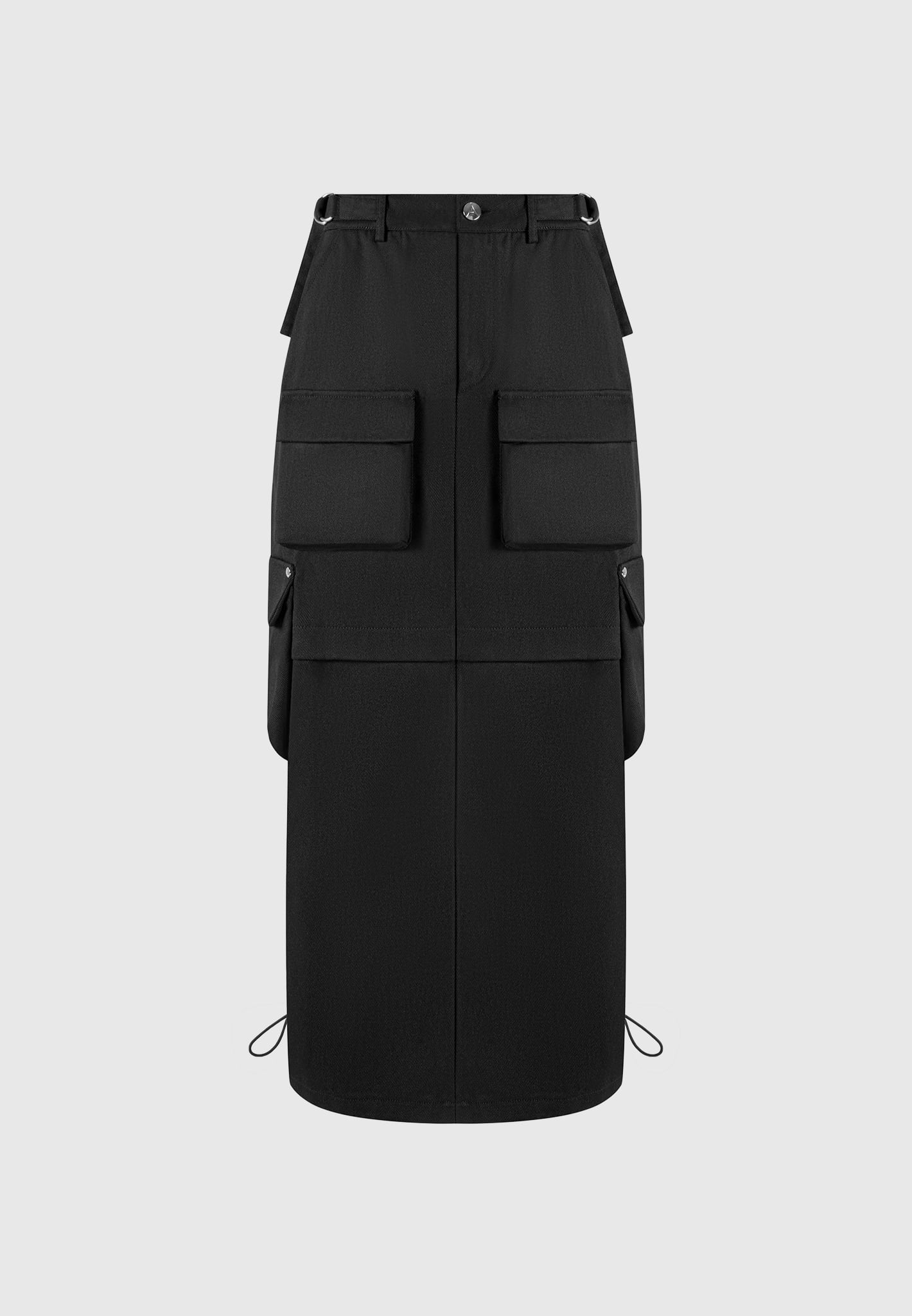 Cargo Midaxi Skirt - Black - Image 2