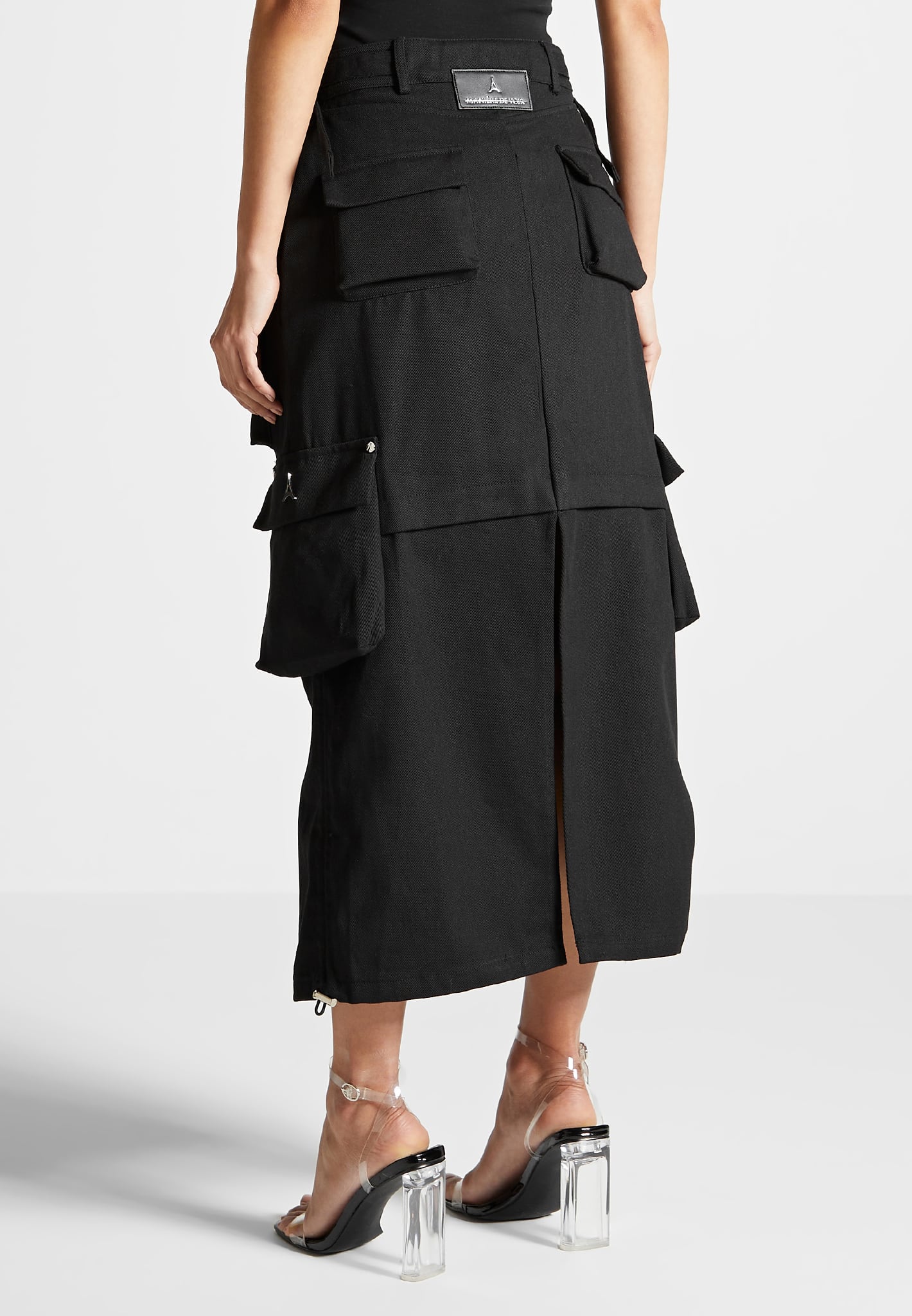 Cargo Midaxi Skirt - Black - Image 5