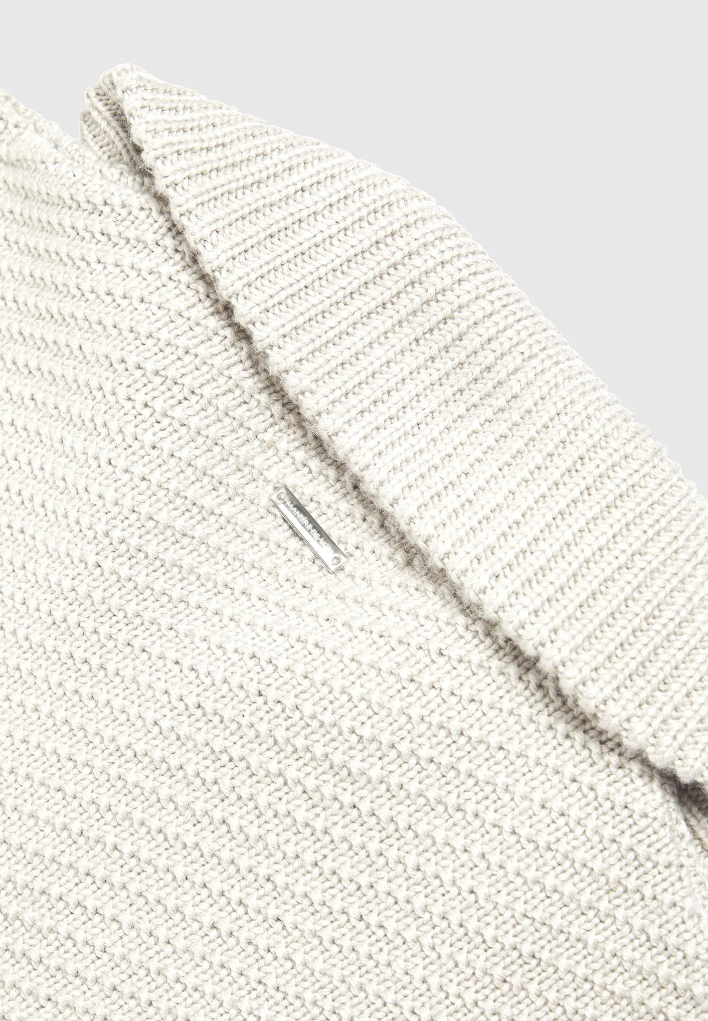 Diagonal Knit Cardigan - Stone - Image 6