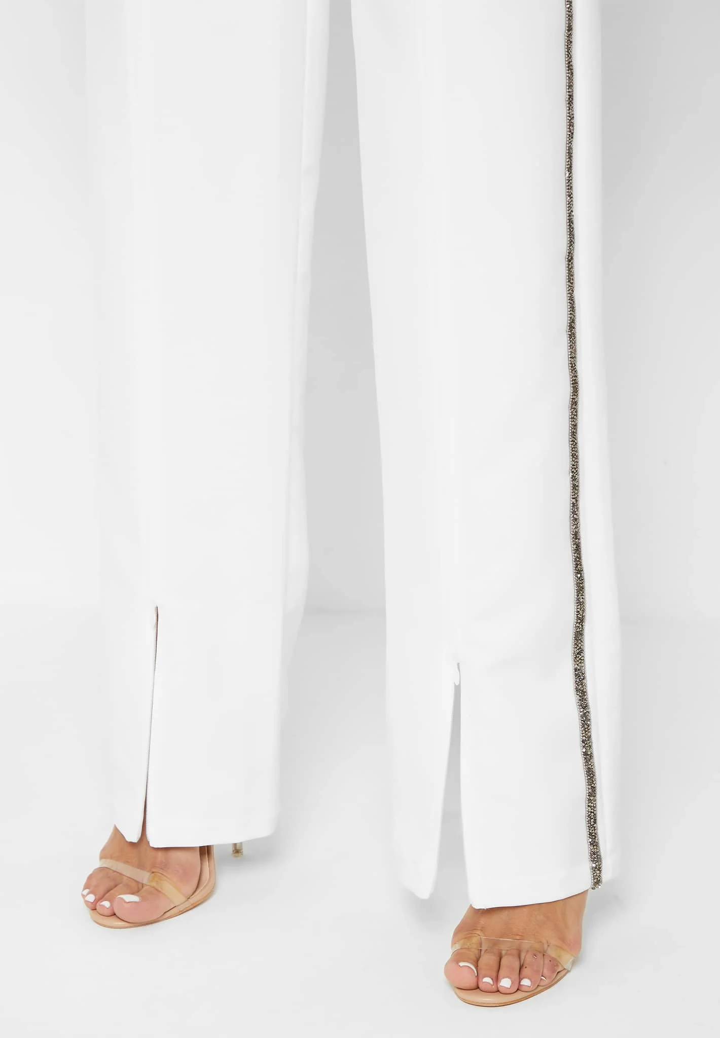 Embellished Trousers - White - Image 8