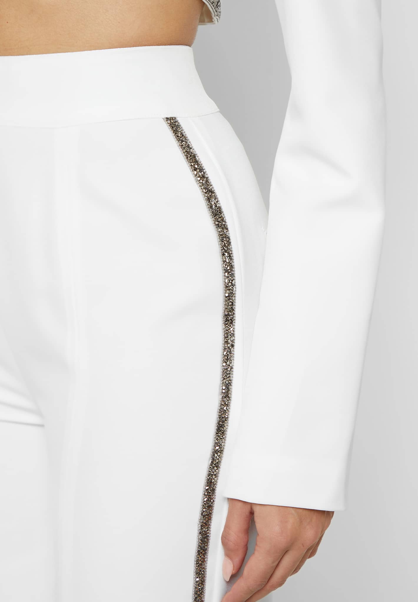 Embellished Trousers - White - Image 9