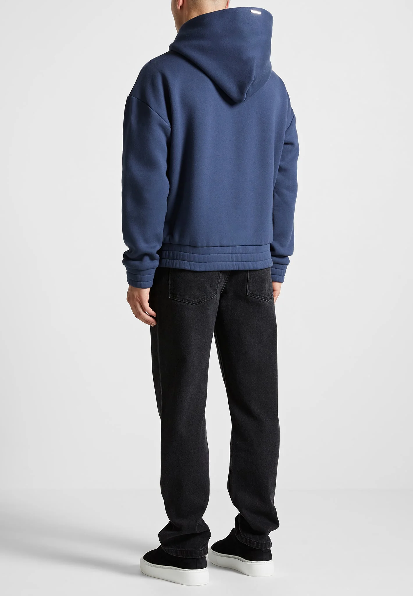Victor - Eiffel Embossed Hoodie - Airforce Blue - Image 3