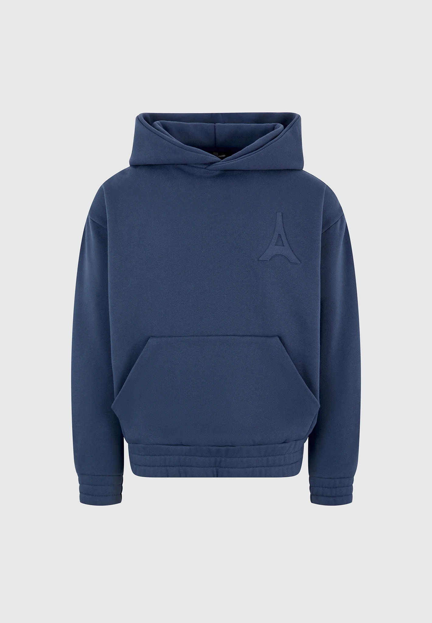 Victor - Eiffel Embossed Hoodie - Airforce Blue - Image 4