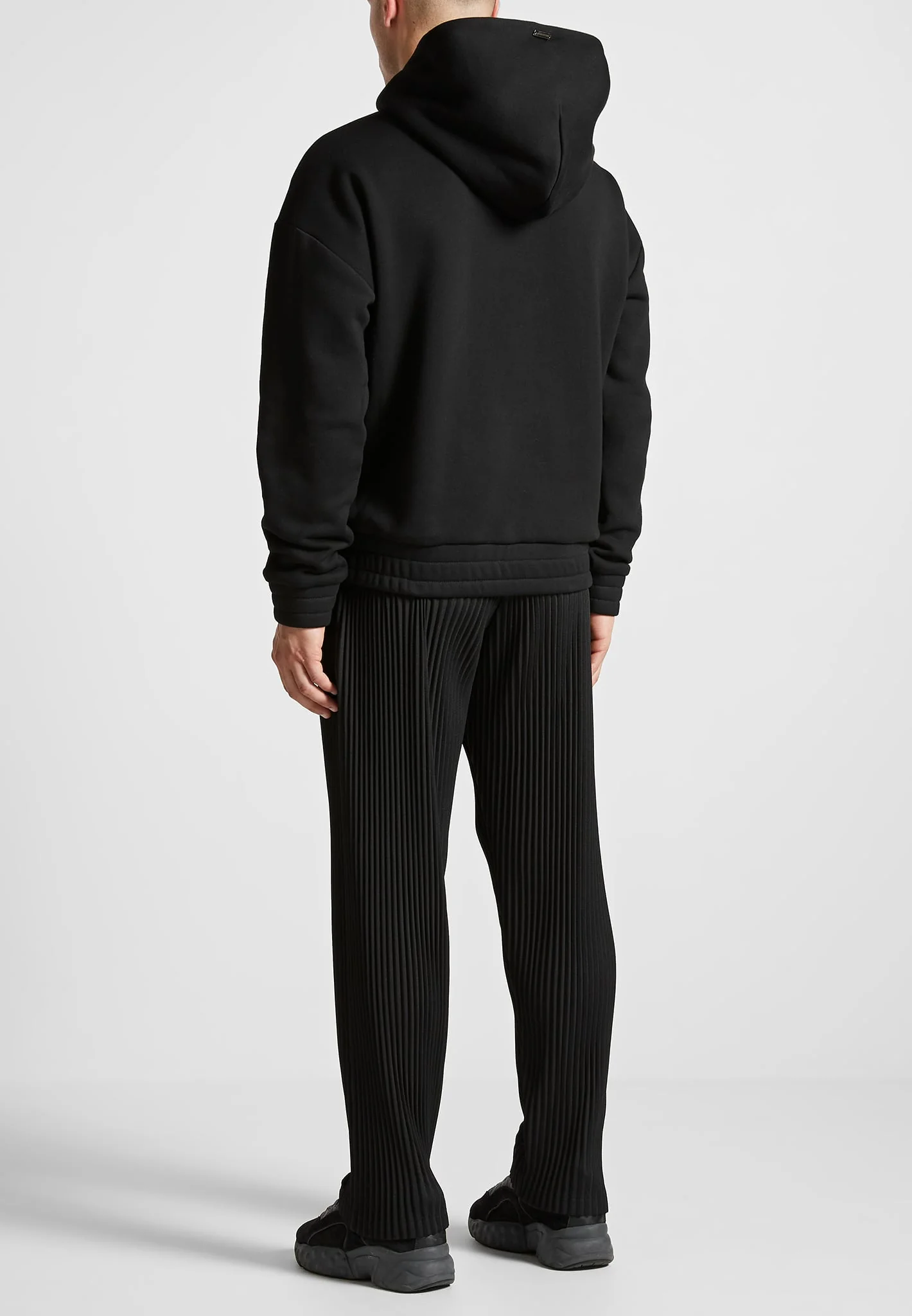 Victor - Eiffel Embossed Hoodie - Black - Image 4