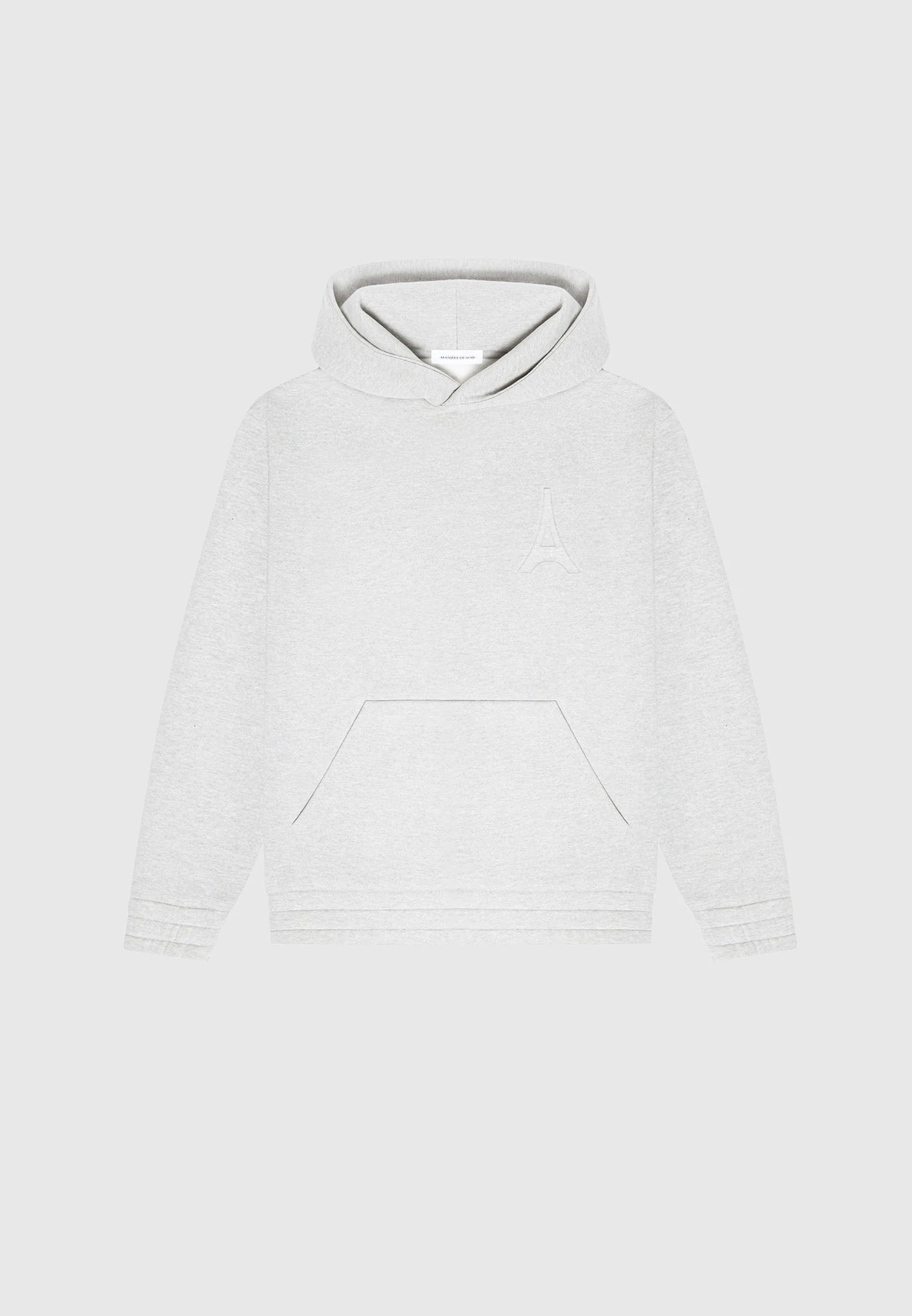 Victor - Eiffel Embossed Hoodie - Grey - Image 4