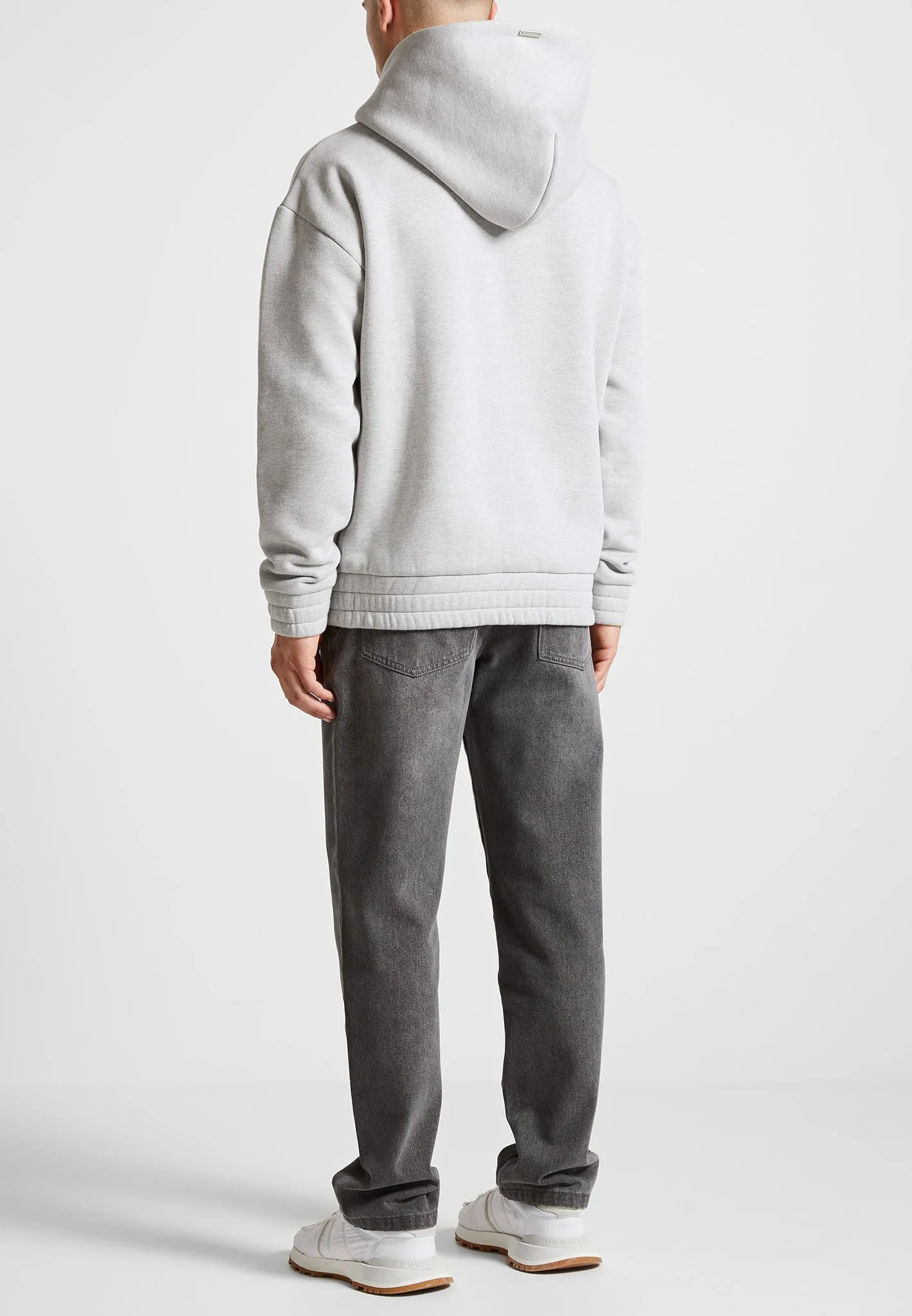 Victor - Eiffel Embossed Hoodie - Grey - Image 5