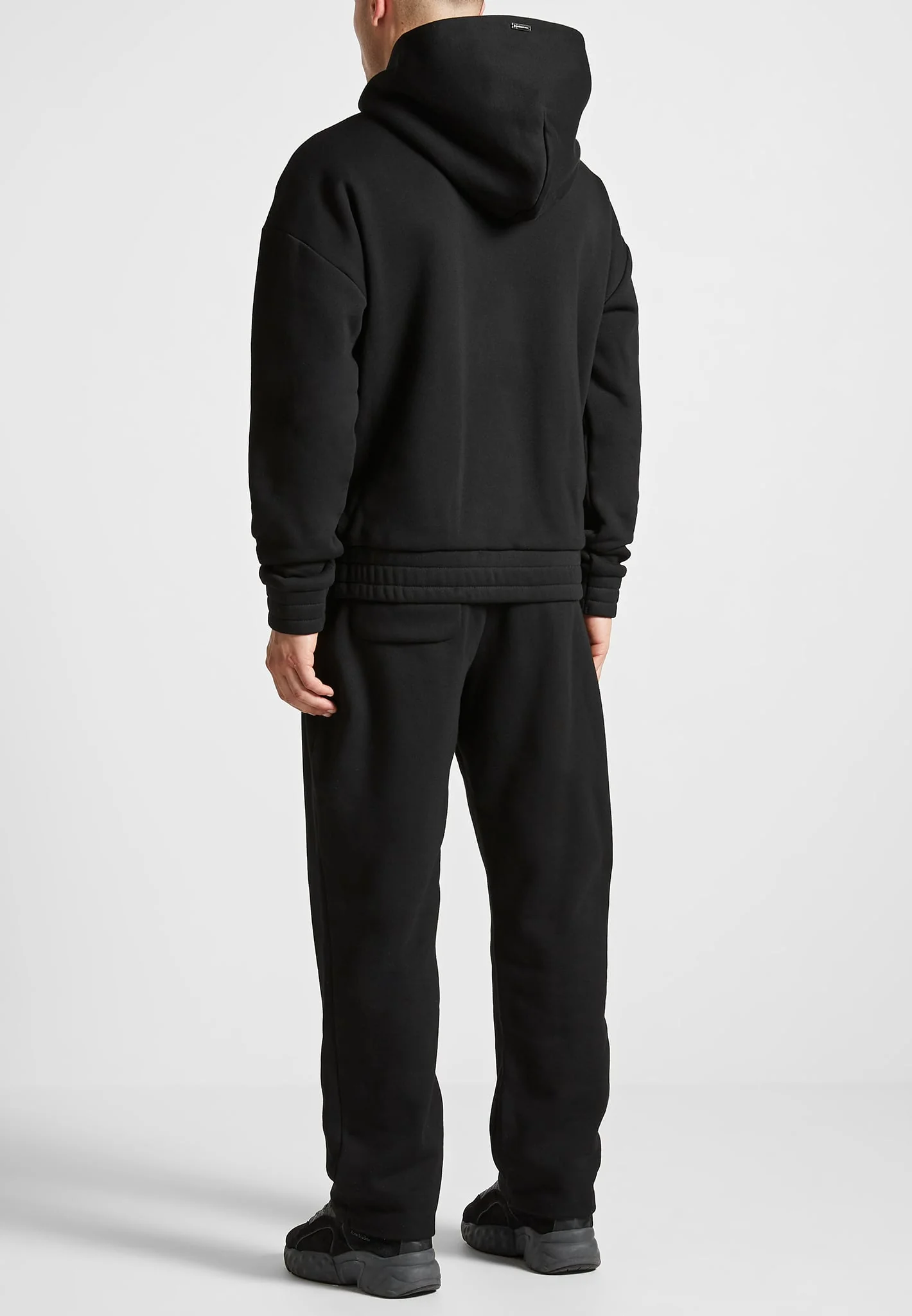 Cedric - Eiffel Embossed Joggers - Black - Image 4