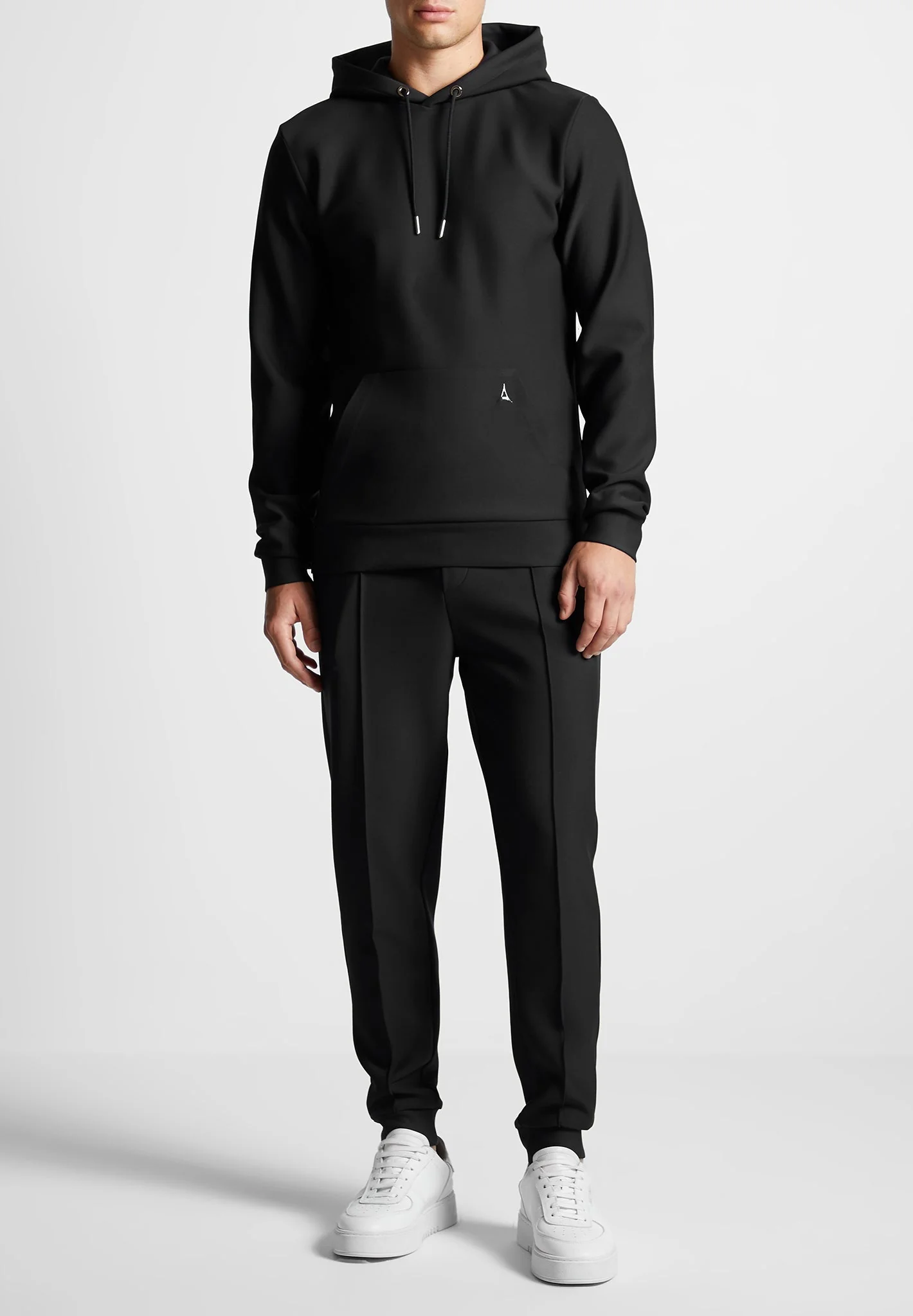 Neoprene Regular Fit Hoodie - Black - Image 2