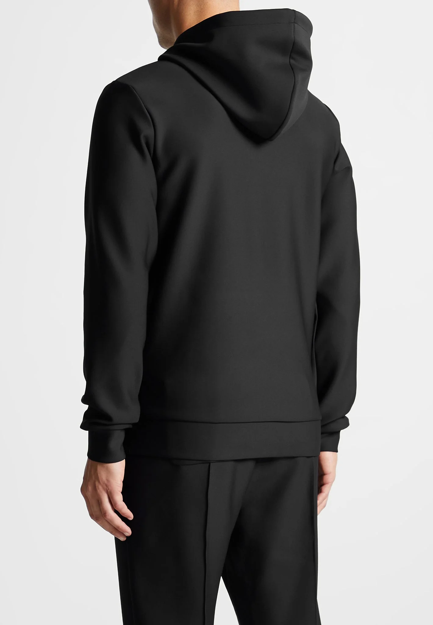 Neoprene Regular Fit Hoodie - Black - Image 5