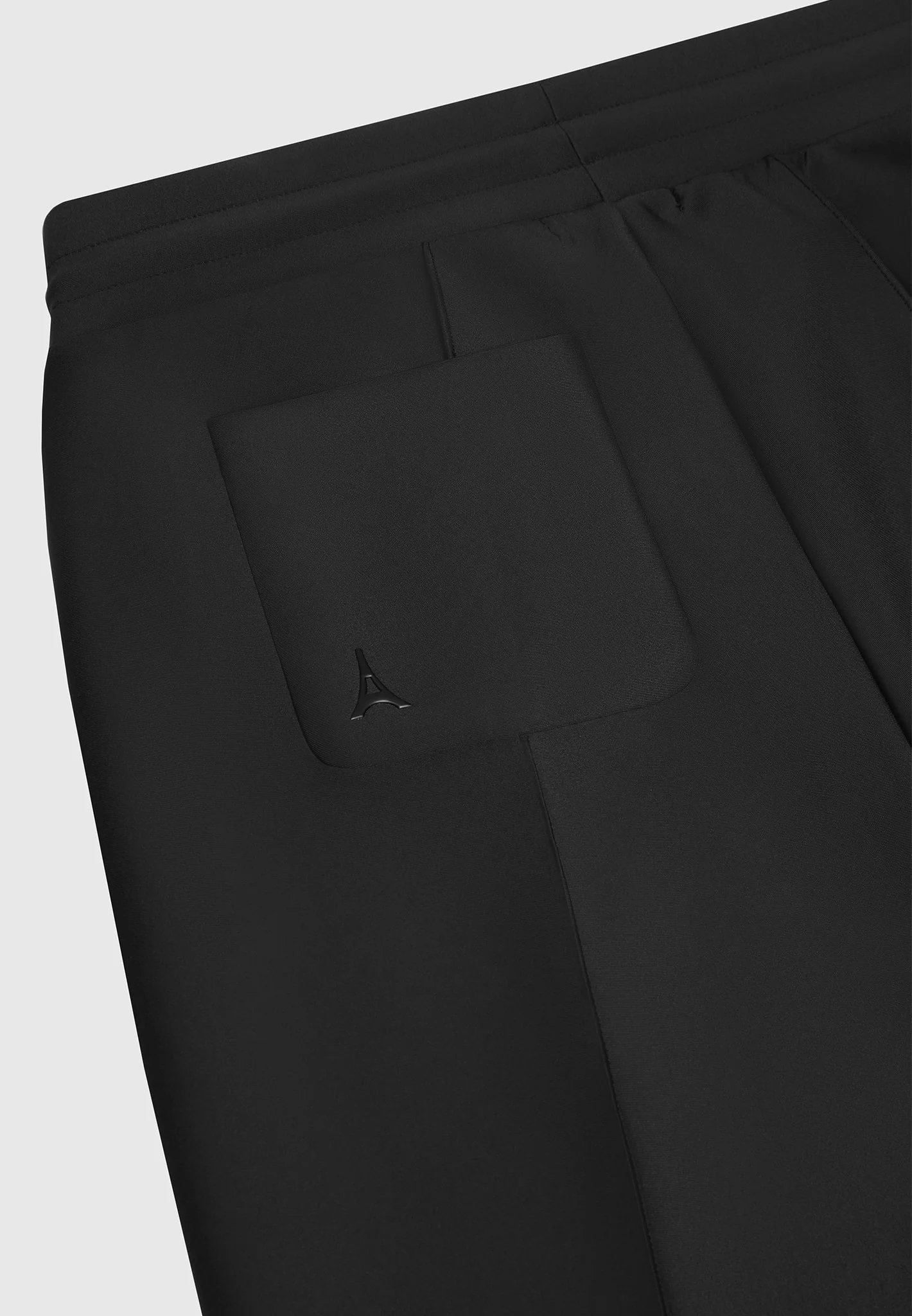 Neoprene Tapered Fit Pintuck Joggers - Black - Image 8