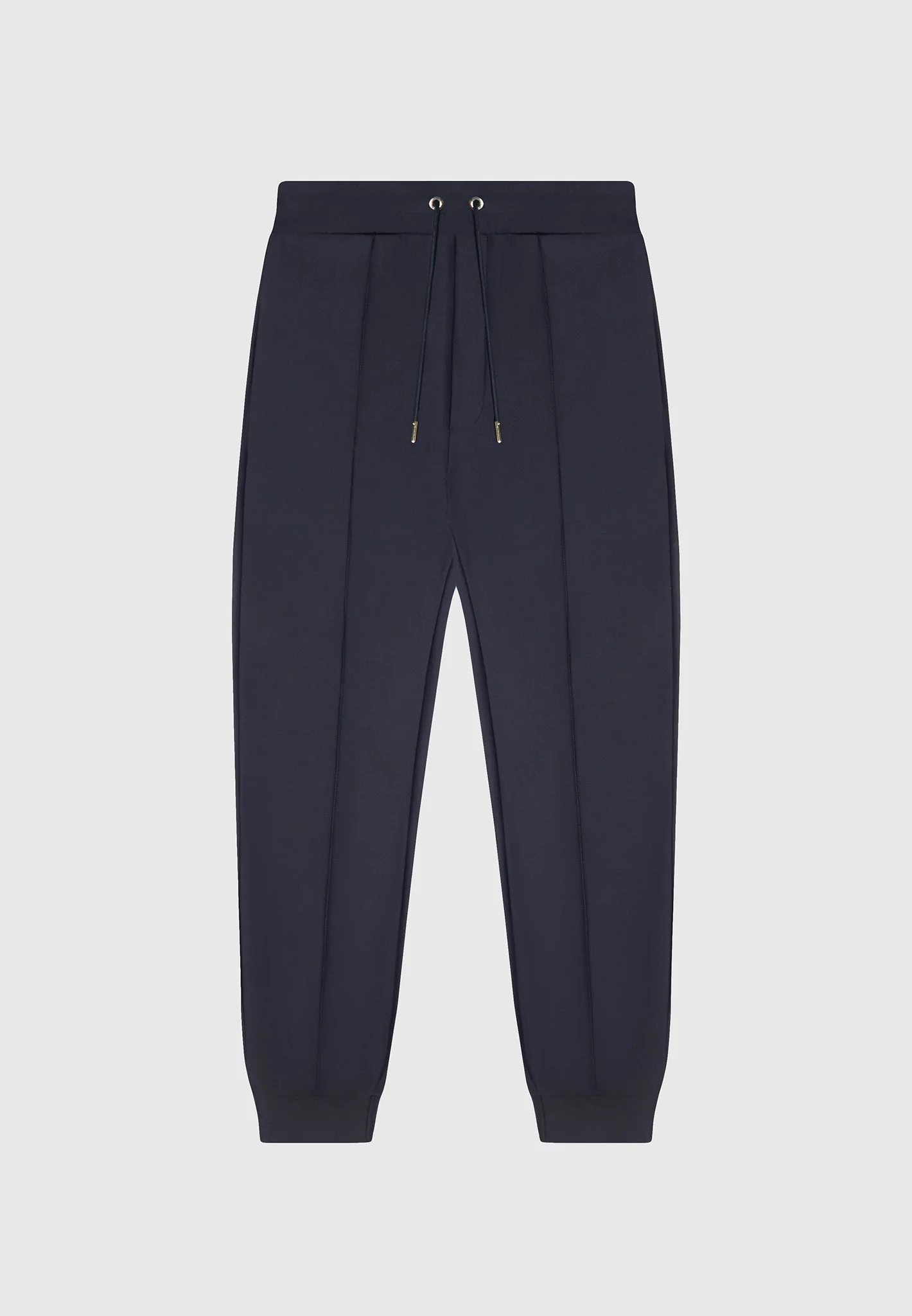 Neoprene Tapered Fit Pintuck Joggers - Navy - Image 4