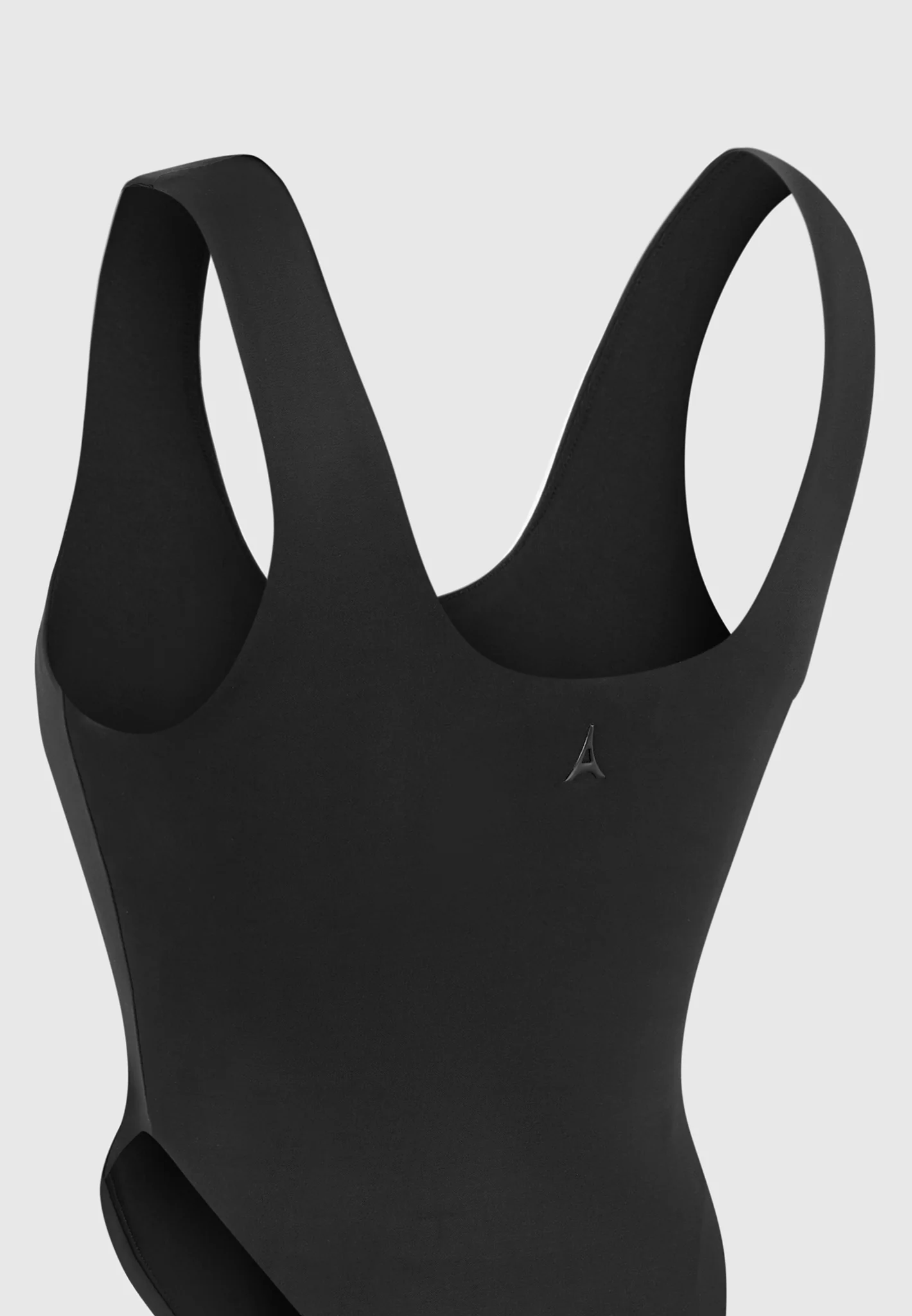 Manon - Double Layer High Leg Bodysuit - Black - Image 5