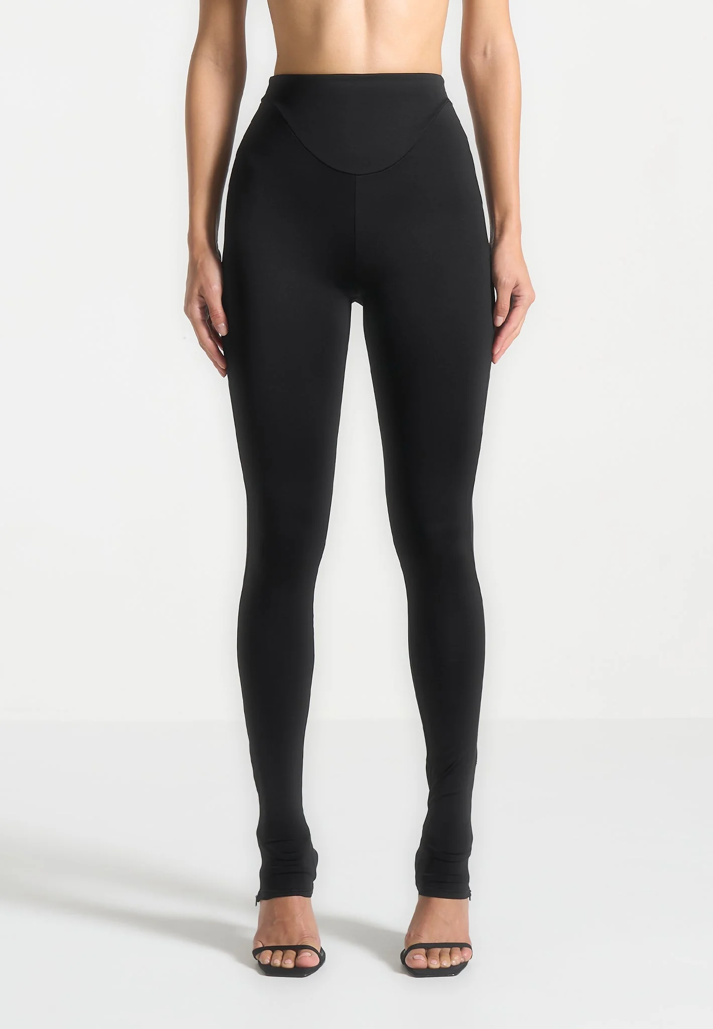 Chloe - High Waisted Leggings - Black - Image 3