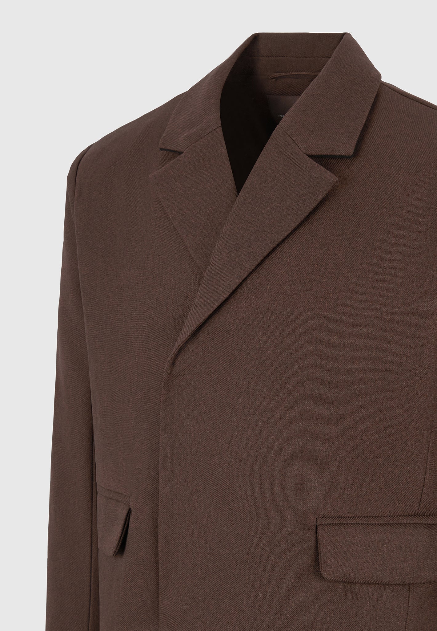 Hector - Double Breasted Tailored Cropped Blazer - Brown - Image 6