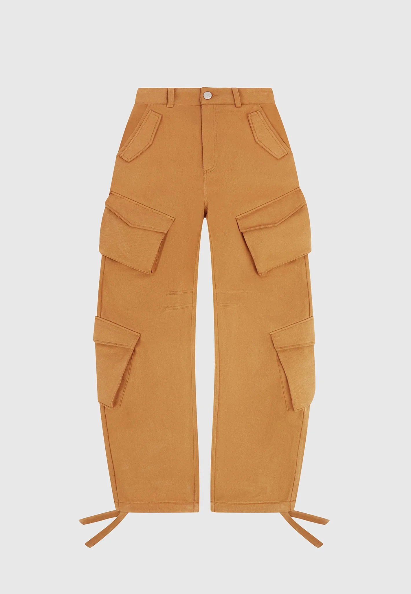 Anne - High Waisted Cargo Pants - Tan - Image 6