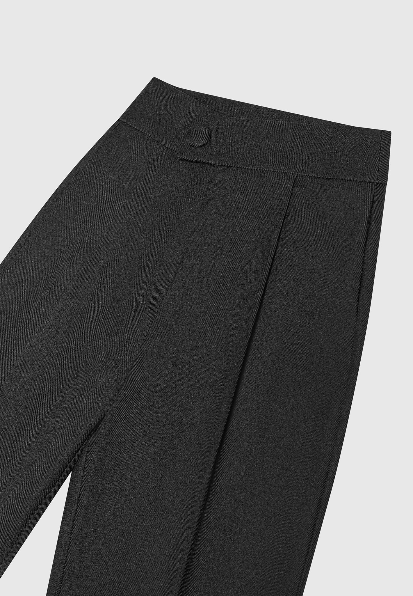 Elsa - High Waisted Tailored Trousers - Black - Image 6
