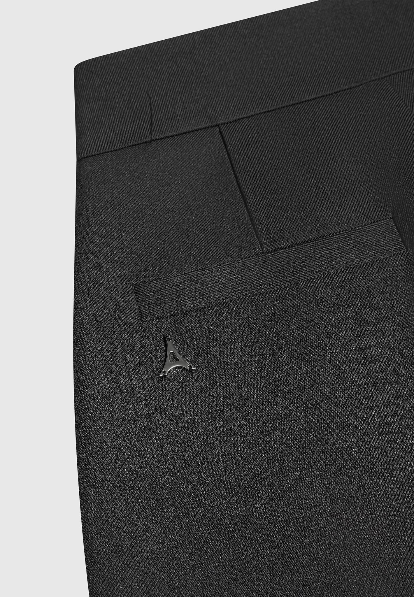 Elsa - High Waisted Tailored Trousers - Black - Image 7