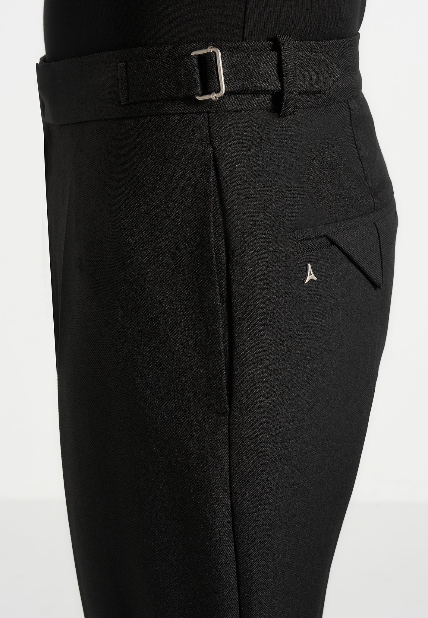 Hubert - Slim Fit Tailored Trousers - Black - Image 4