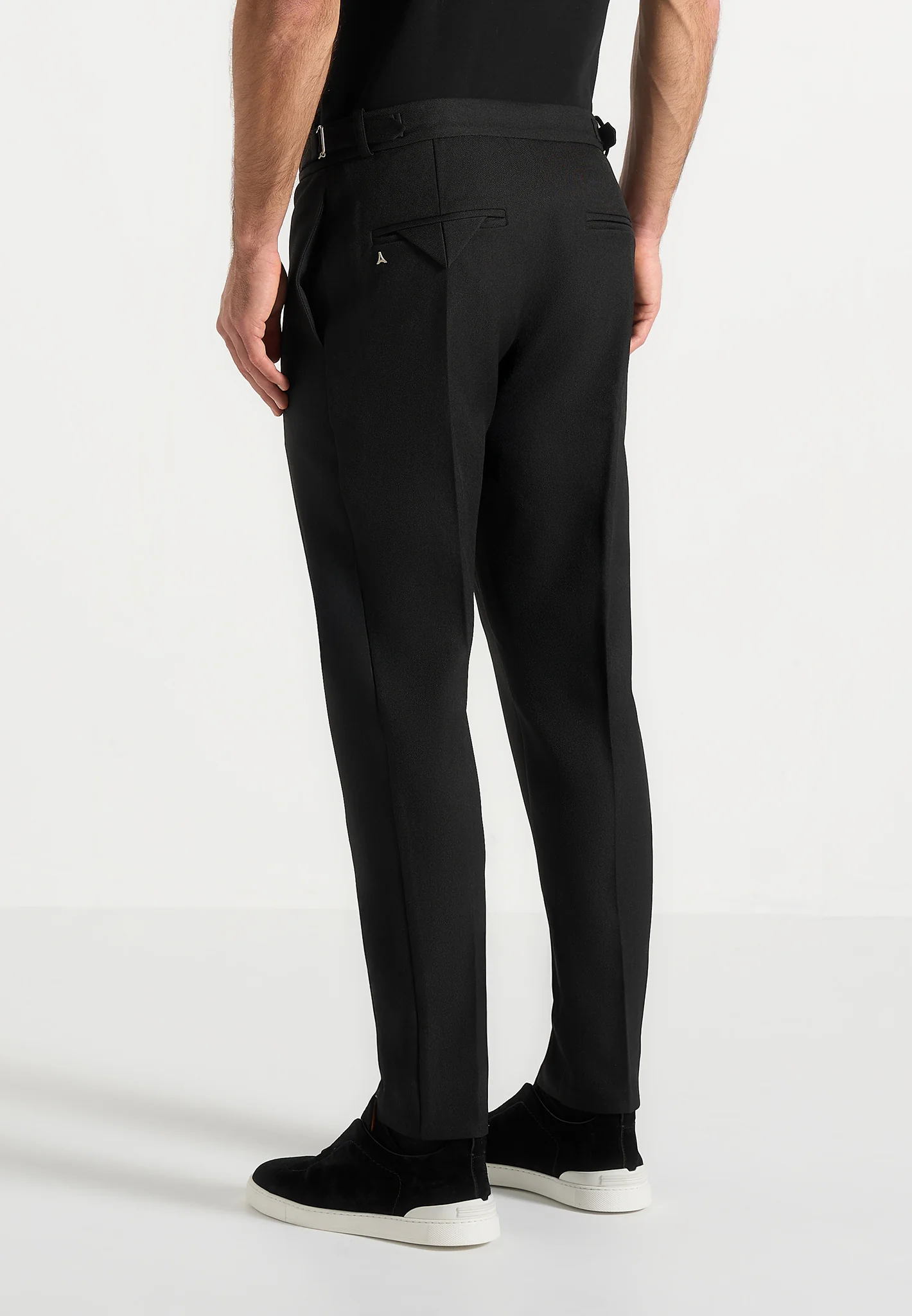 Hubert - Slim Fit Tailored Trousers - Black - Image 5