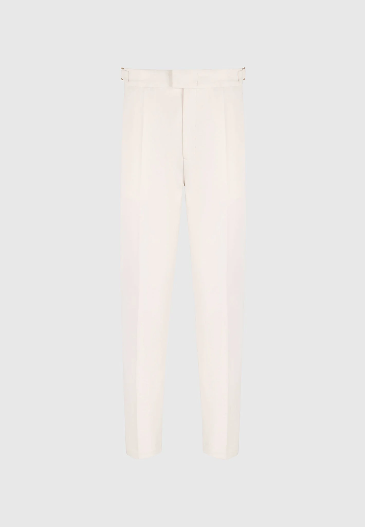 Hubert - Slim Fit Tailored Trousers - Off White - Image 5