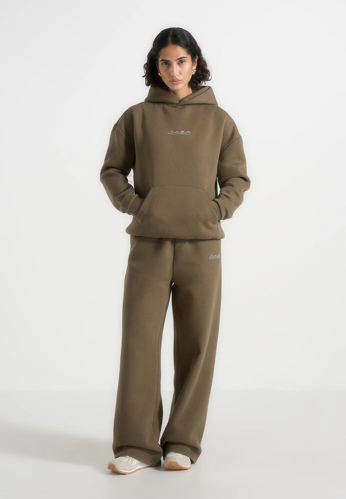 JS001 - Unisex Signature Relaxed Fit Hoodie - Olive - Image 2