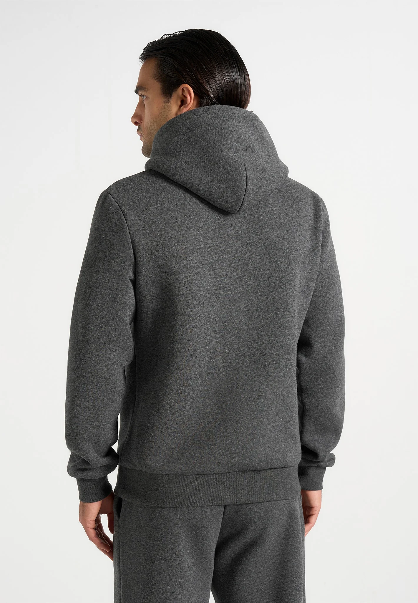 JS004 - Signature Regular Fit Hoodie - Charcoal Grey - Image 5