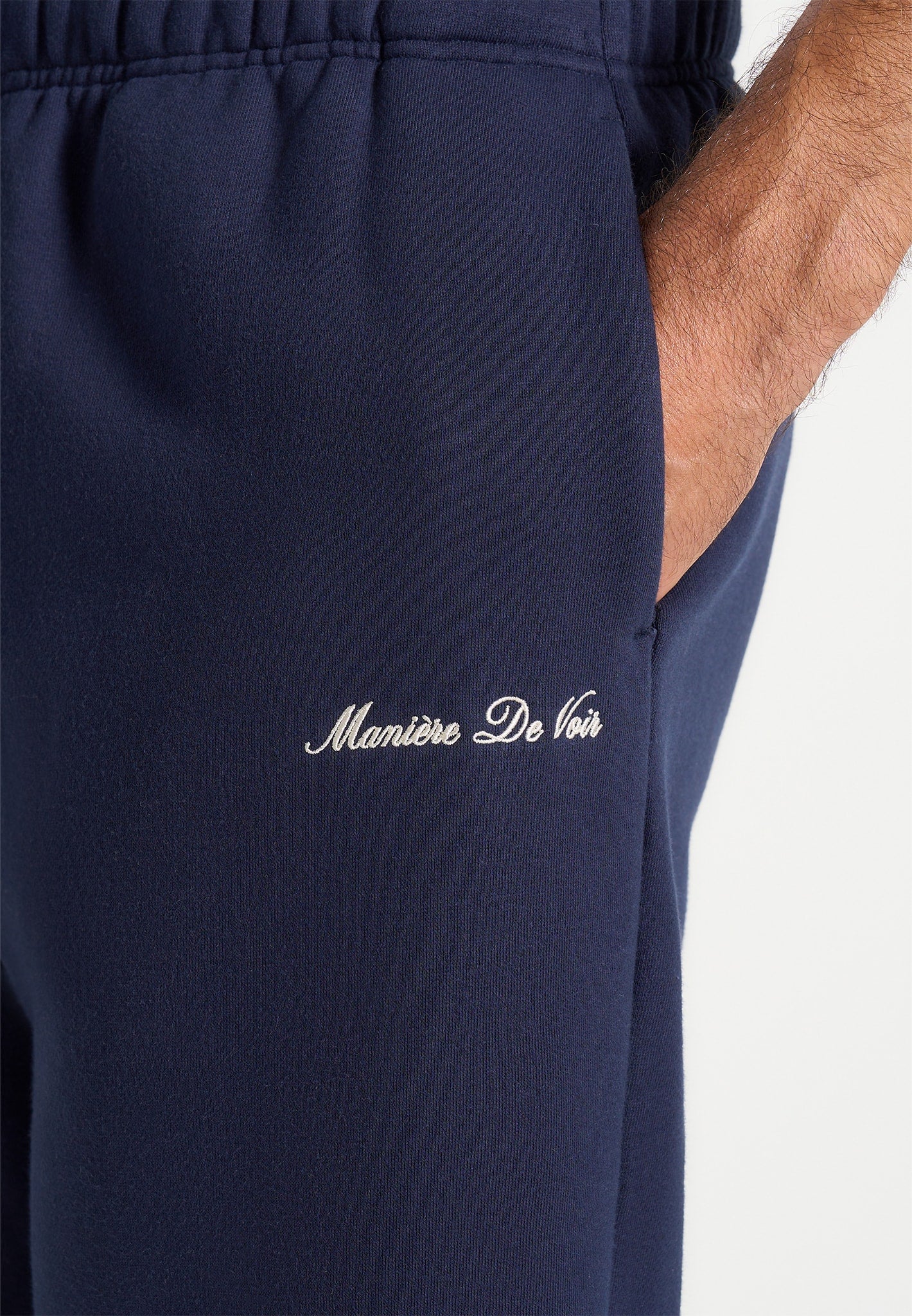 JS005 - Signature Regular Fit Cuffed Joggers - Navy - Image 4