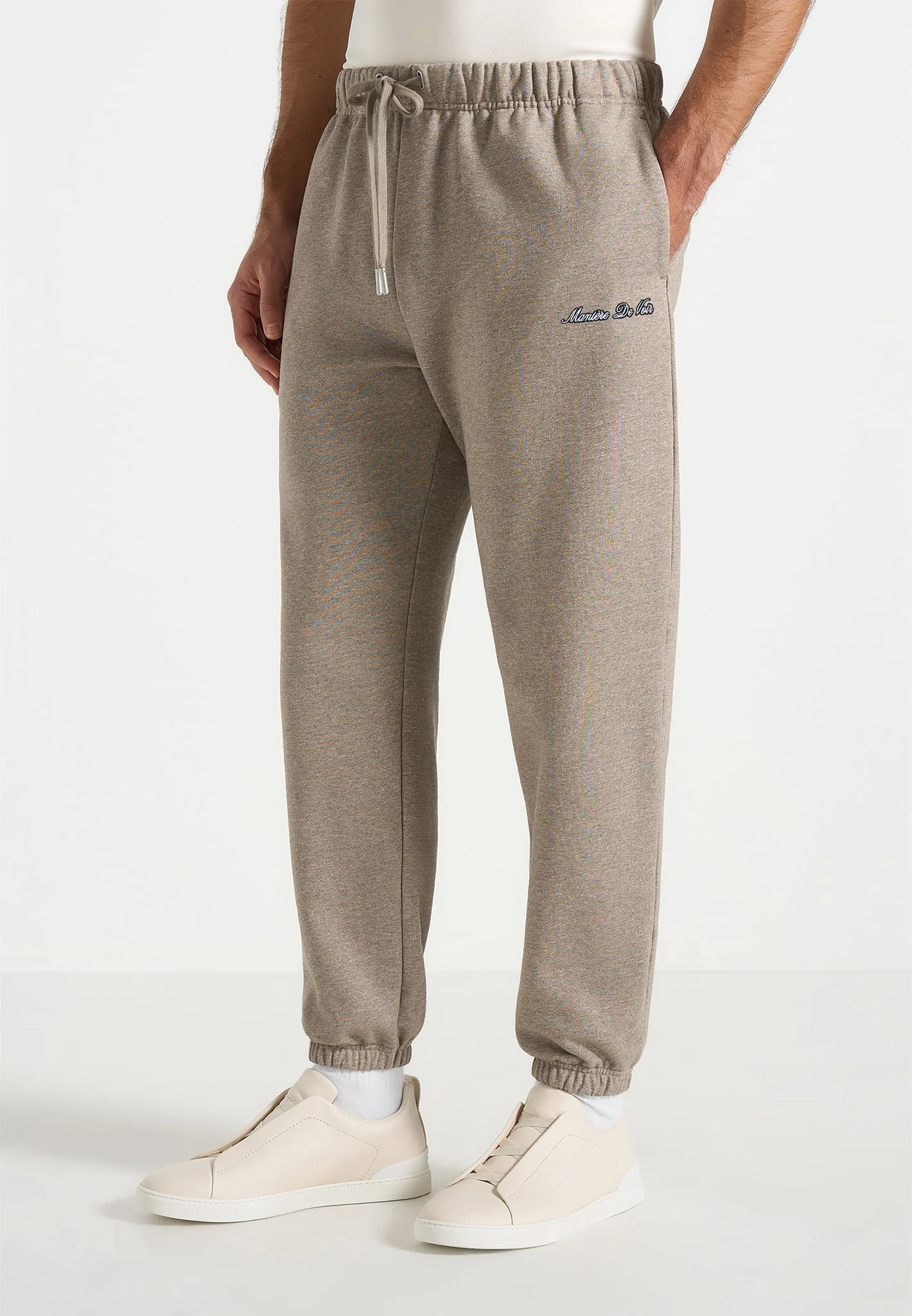 JS005 - Signature Regular Fit Cuffed Joggers - Taupe - Image 2