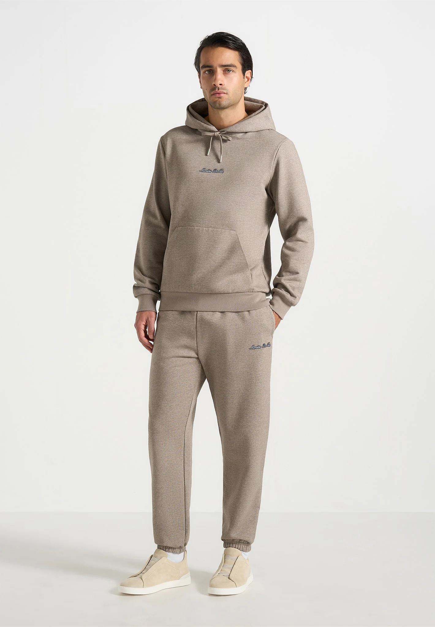 JS005 - Signature Regular Fit Cuffed Joggers - Taupe - Image 3