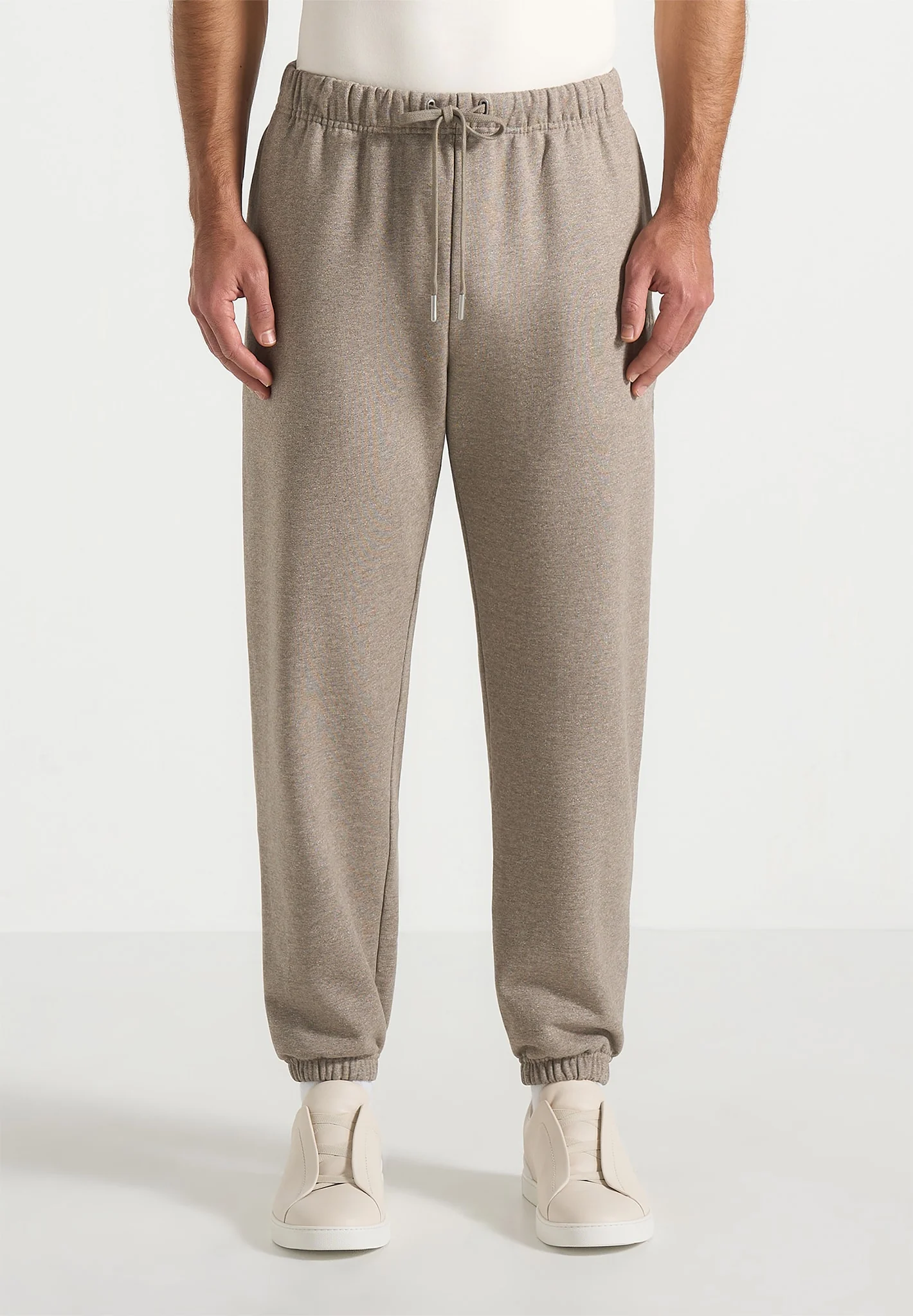 JS005 - Signature Regular Fit Cuffed Joggers - Taupe - Image 6