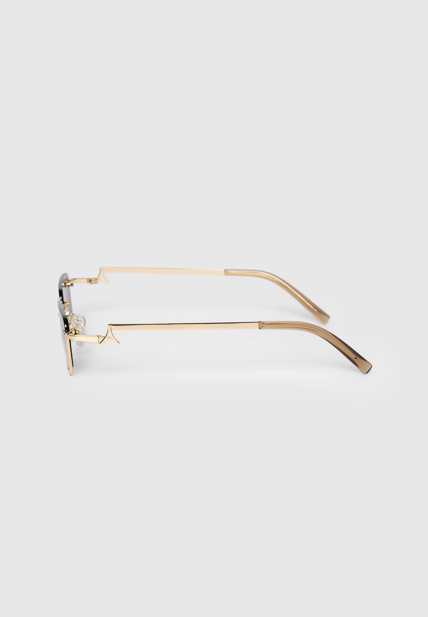 Kai - Rectangular Frameless Sunglasses - Gold - Image 8
