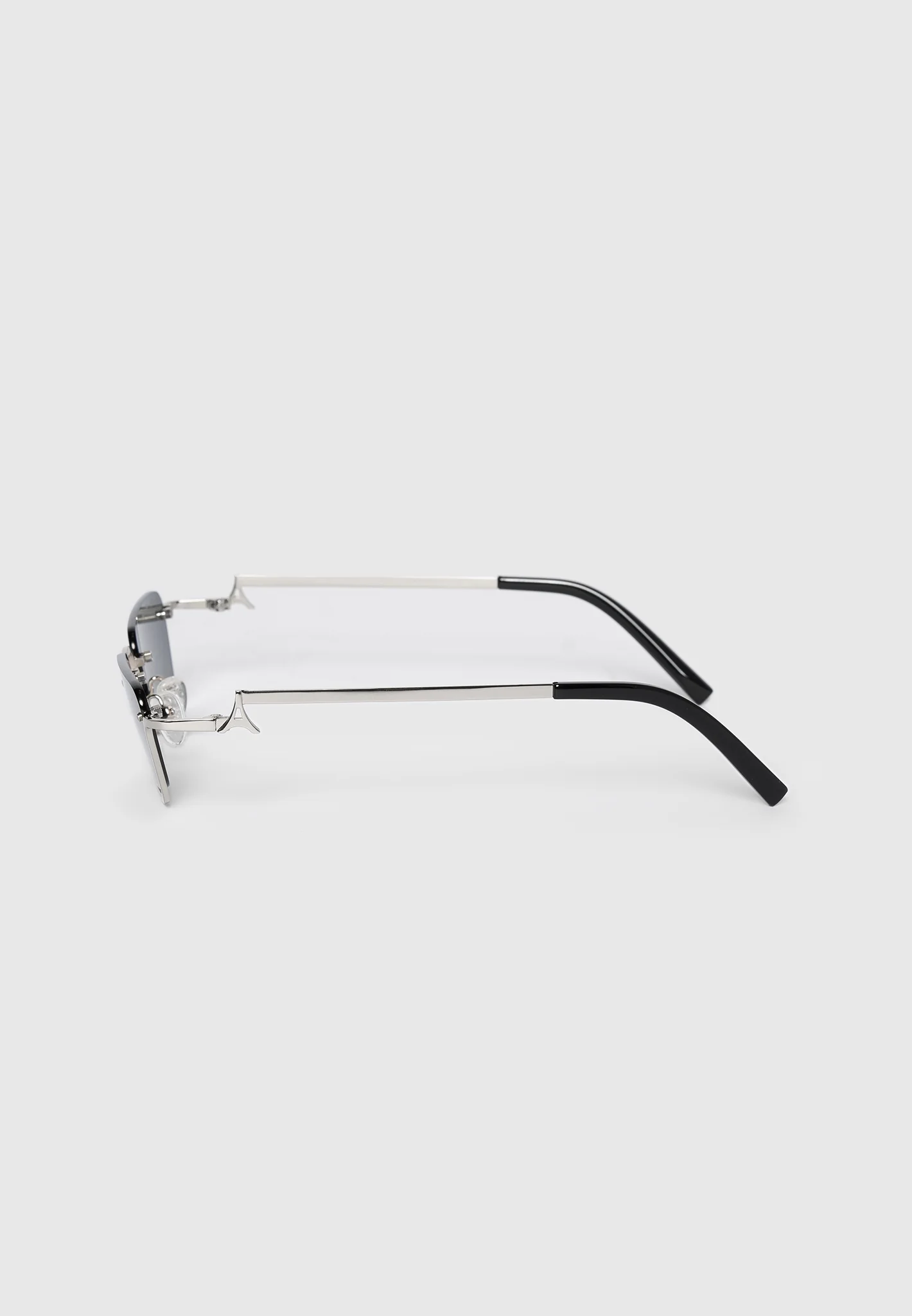 Kai - Rectangular Frameless Sunglasses - Silver - Image 8