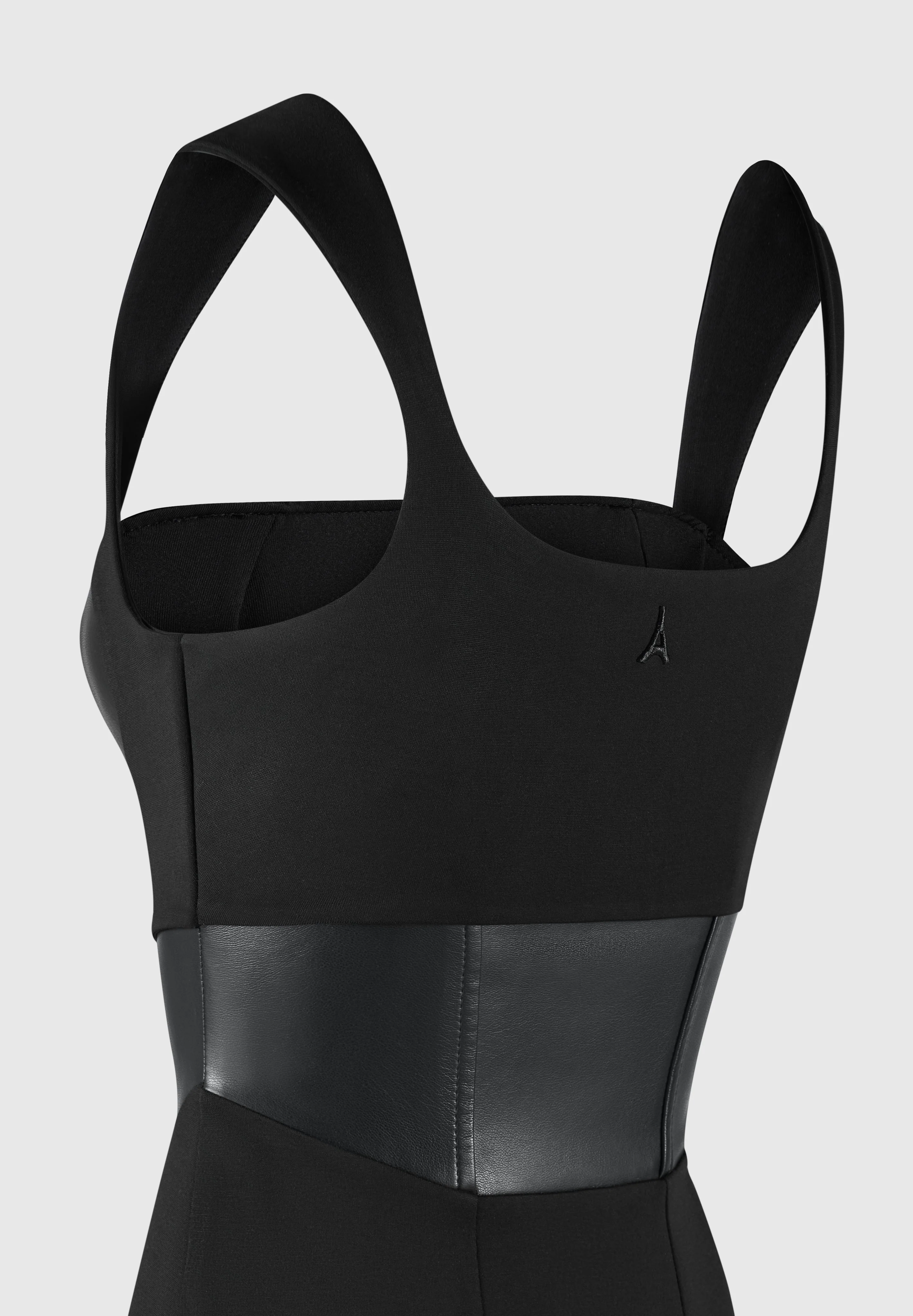 Layered Corset Mini Dress - Black - Image 5