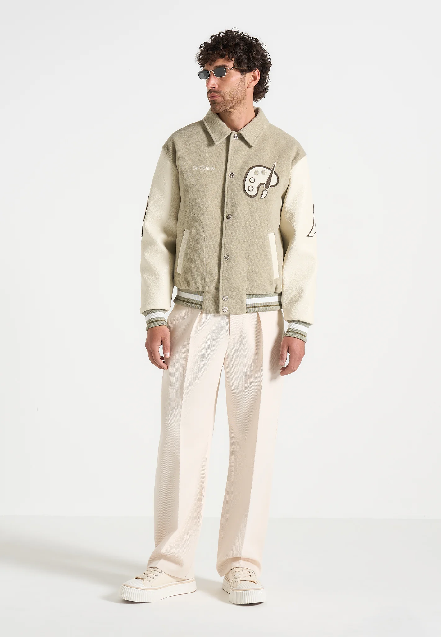 Le Galerie - Varsity Jacket - Sage - Image 3