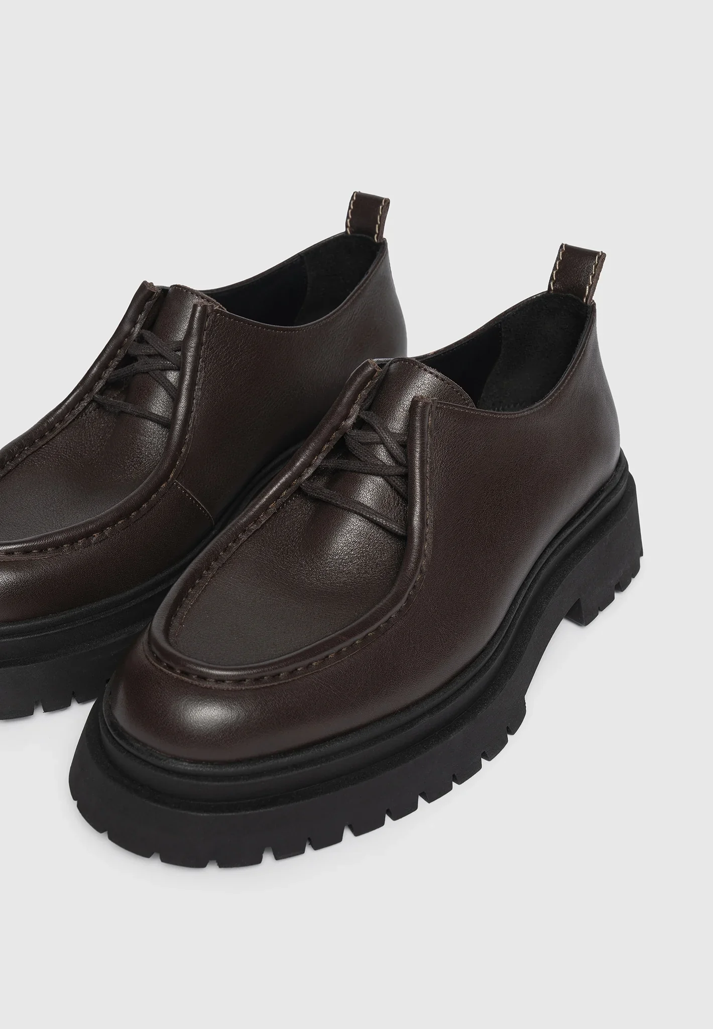 Lille - Leather Lace Up Shoe - Brown - Image 5