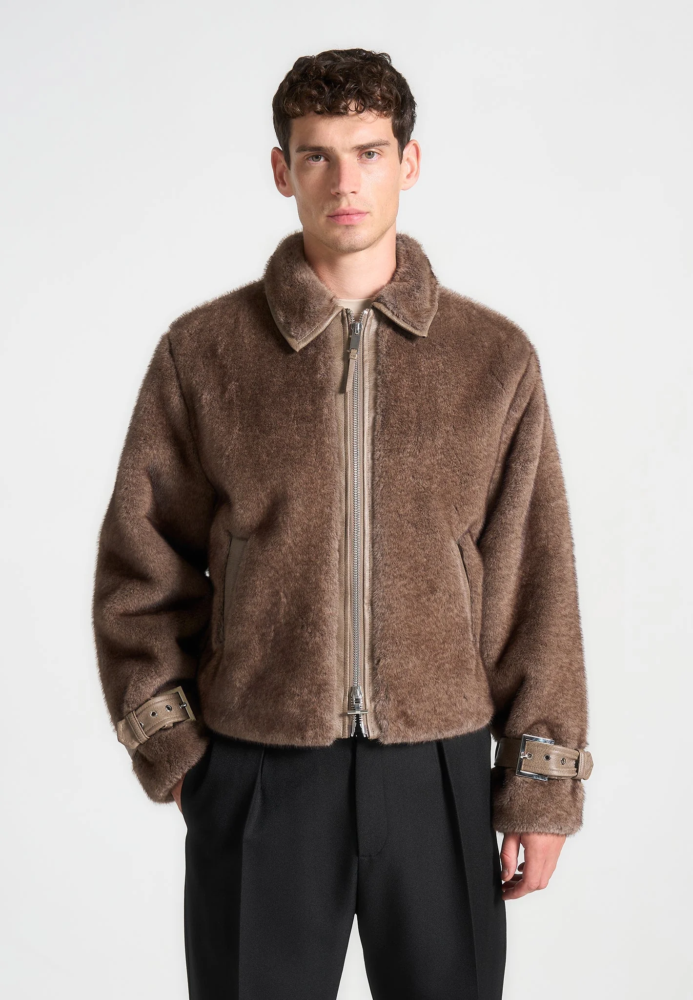 Limited Edition Fur Jacket - Brown - Image 2