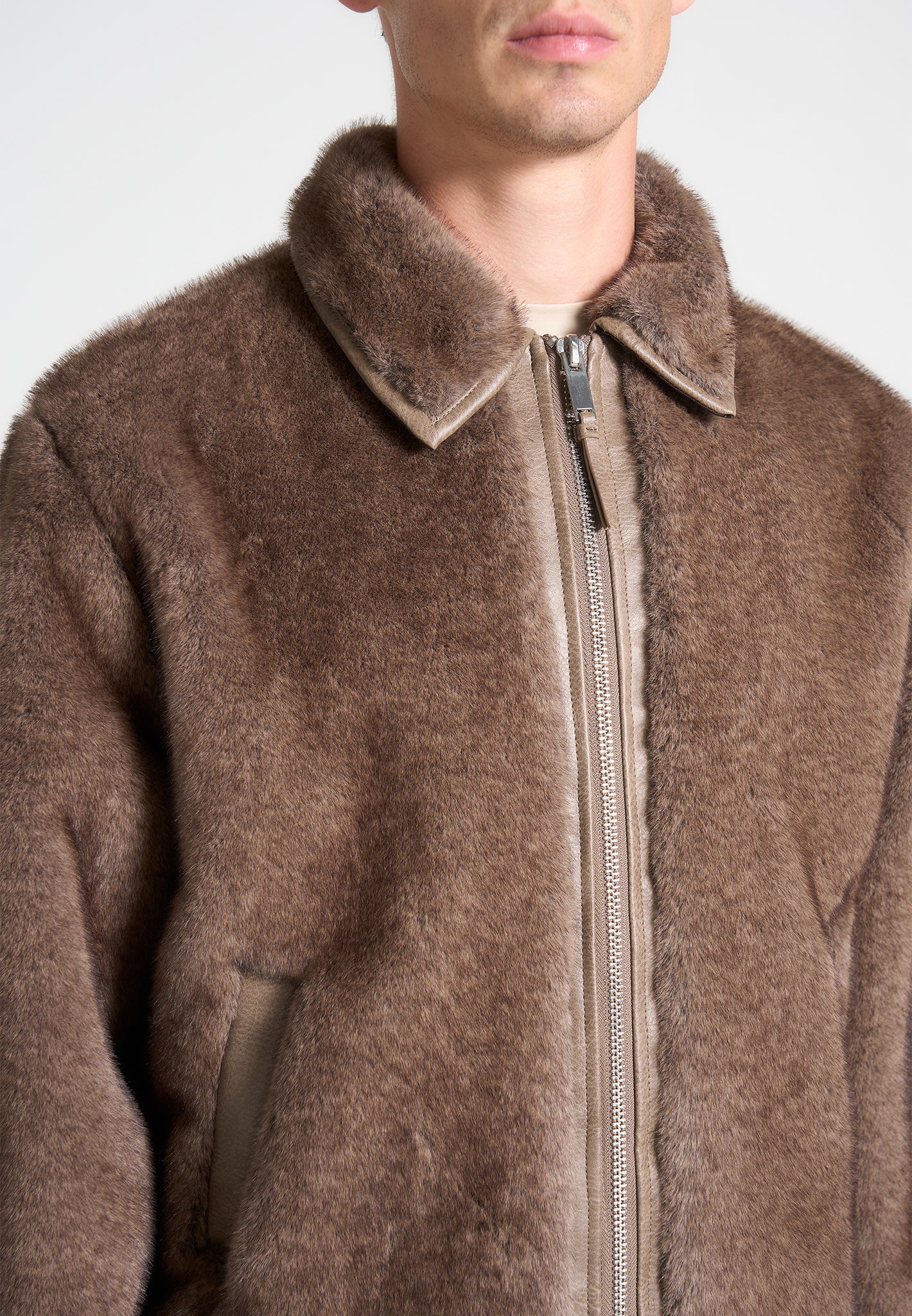 Limited Edition Fur Jacket - Brown - Image 3