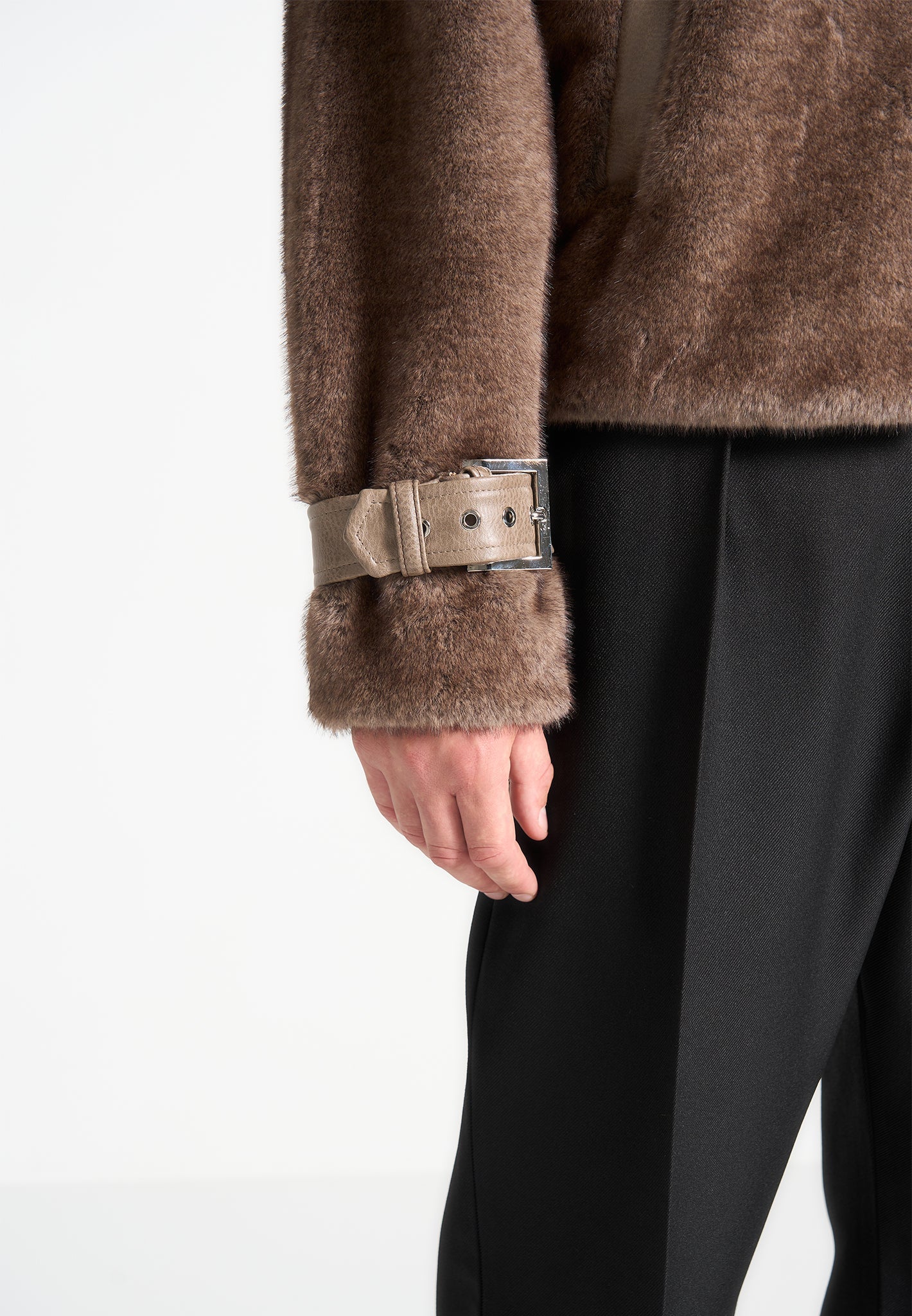 Limited Edition Fur Jacket - Brown - Image 5