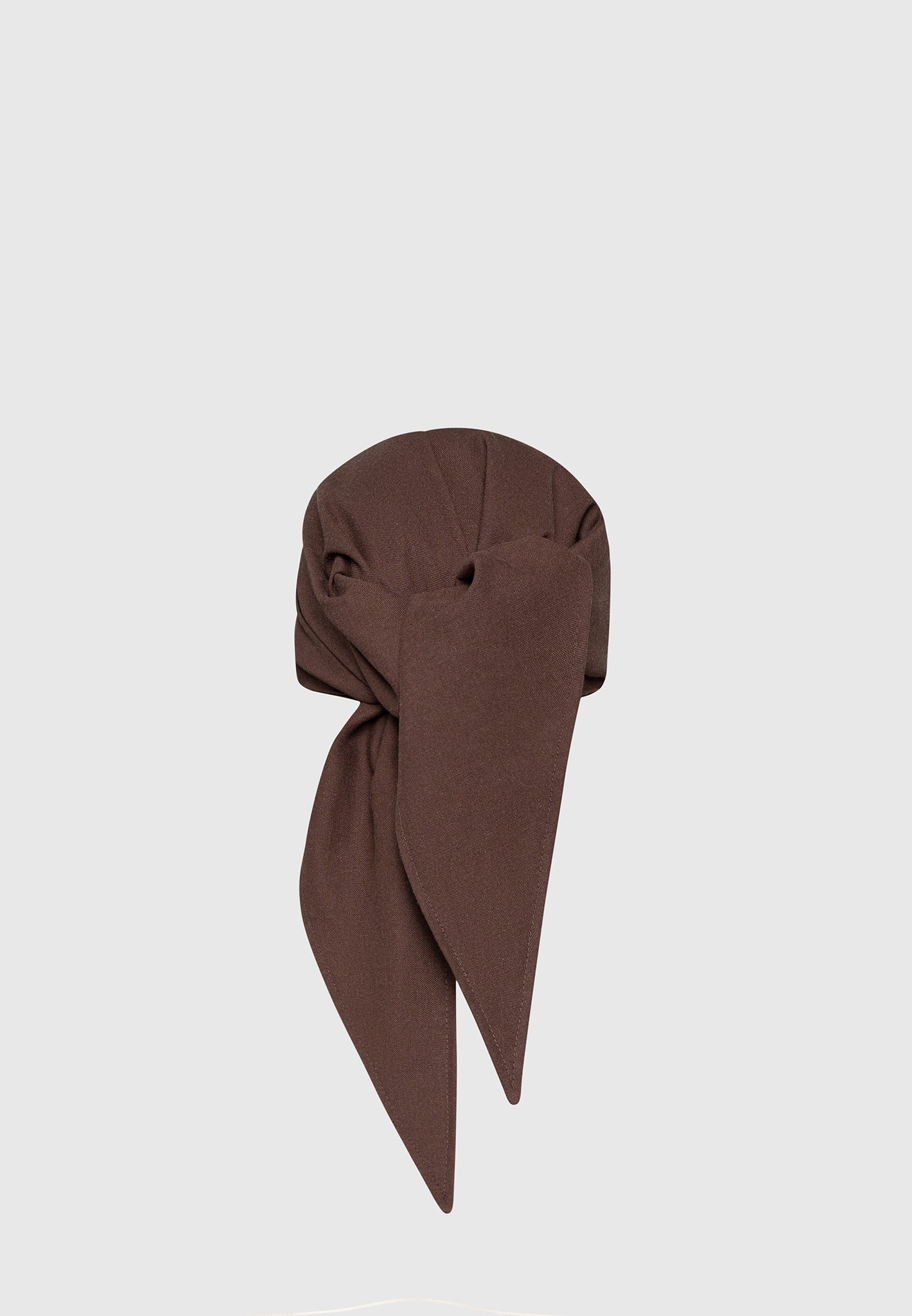 Arianne - Linen Bandana Cap - Brown - Image 4