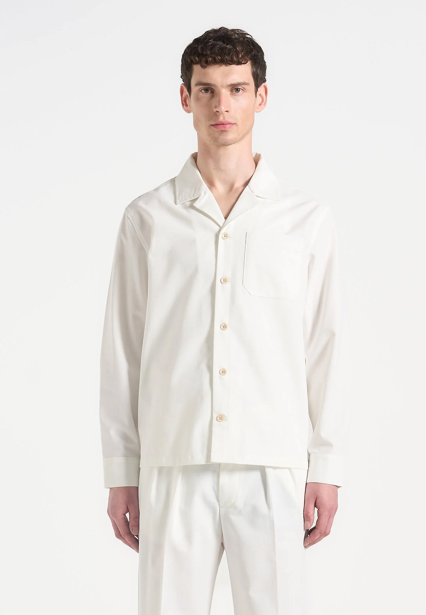 Constant - Linen Overshirt - White - Image 2