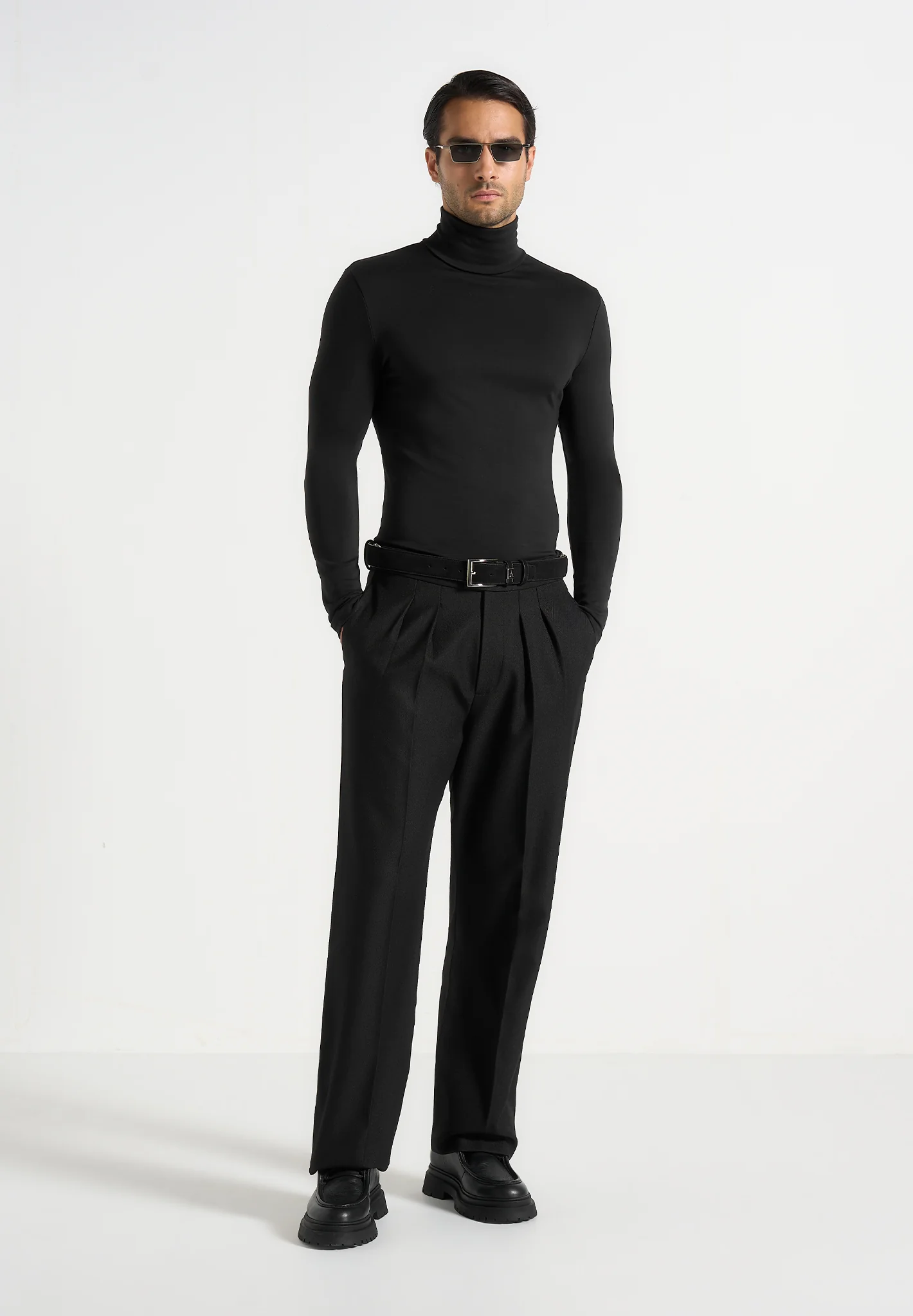Lionel - Suede Belt - Black - Image 6
