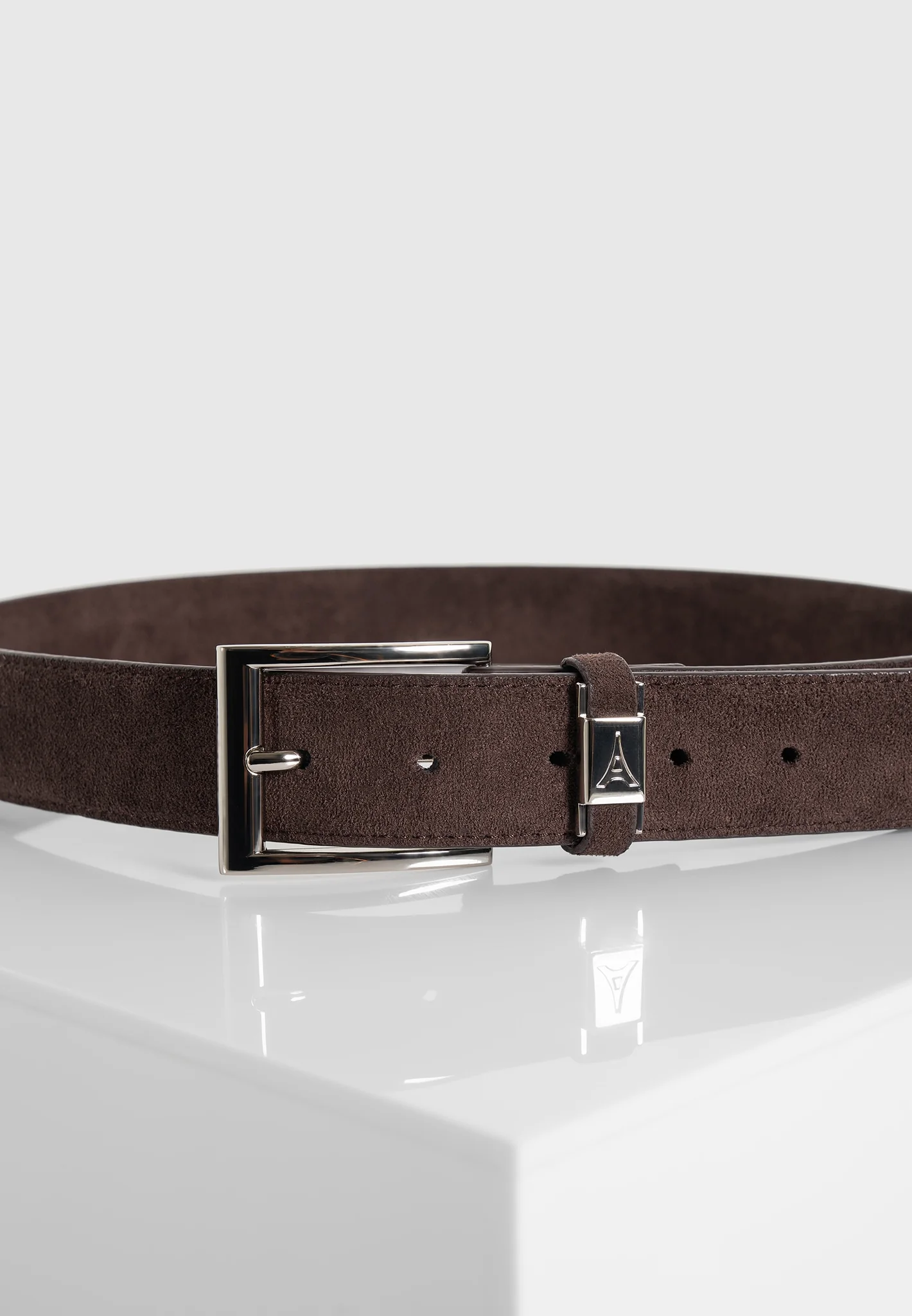 Lionel - Suede Belt - Brown - Image 4