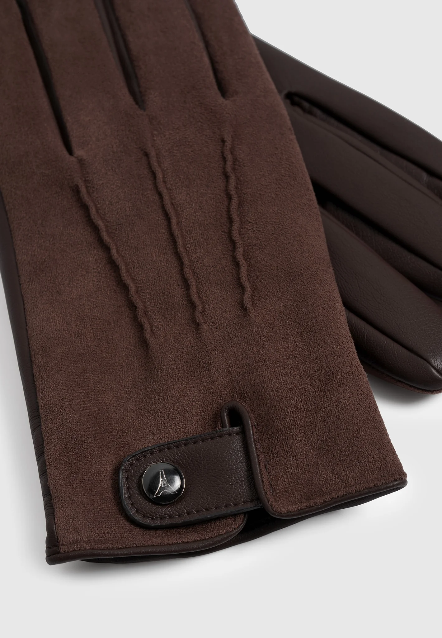 Mario - Suede Gloves - Brown - Image 4