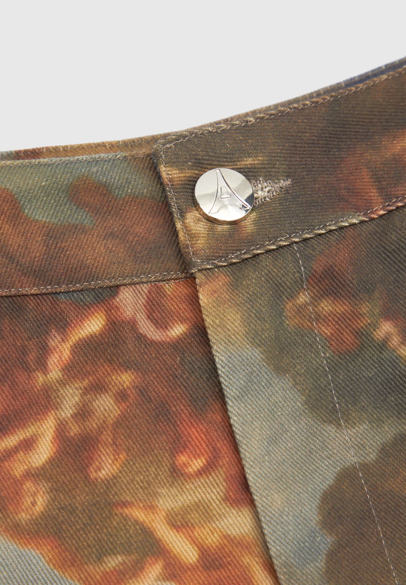 Mid Rise Art Cargo Pants with Tassels - Multi - Image 8
