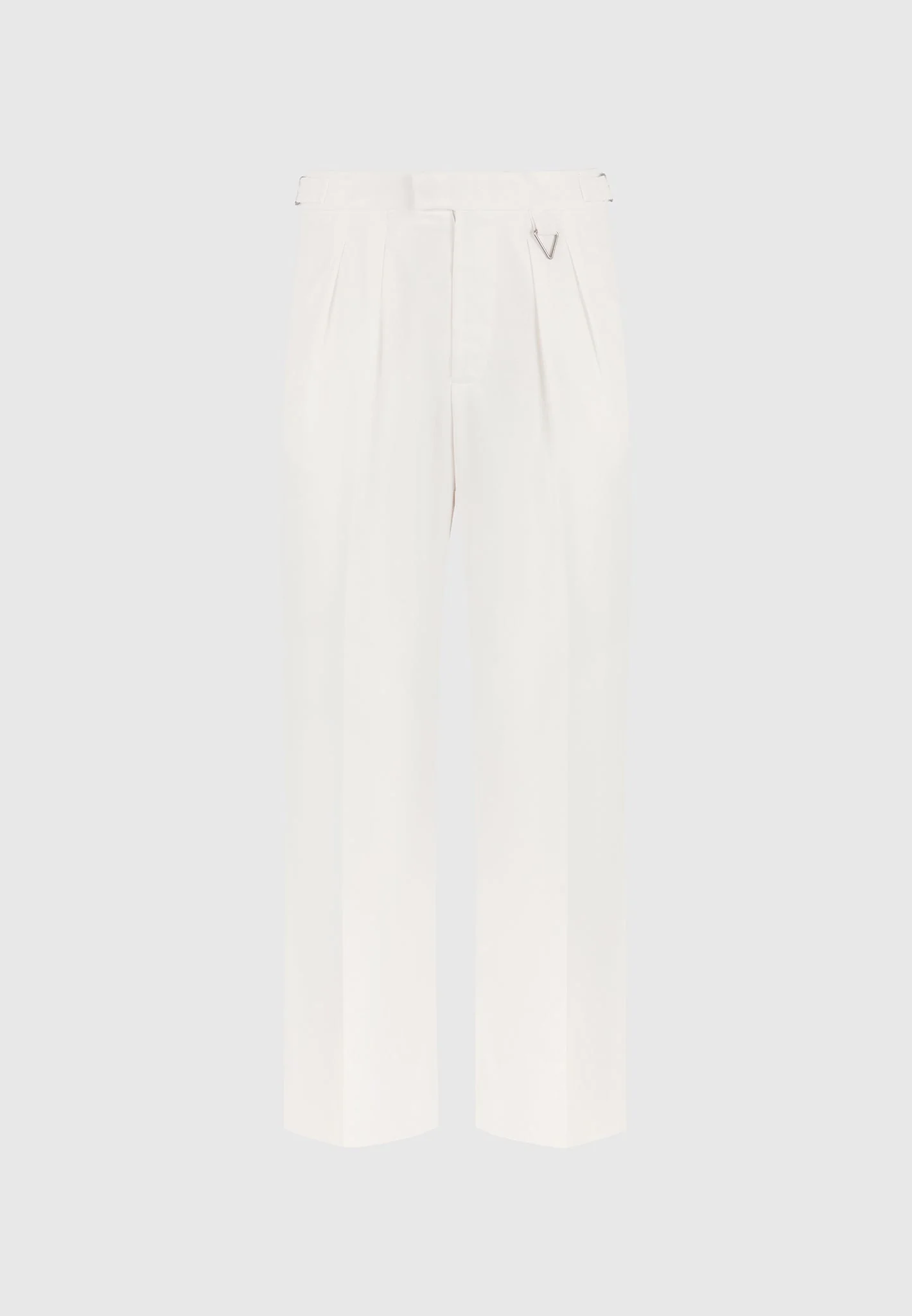 Pierre - Relaxed Fit Linen Pleated Trousers - White - Image 6