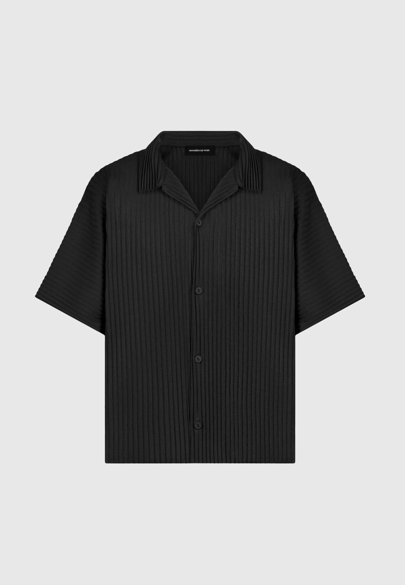 Pascal - Pleated Shirt - Black - Image 3